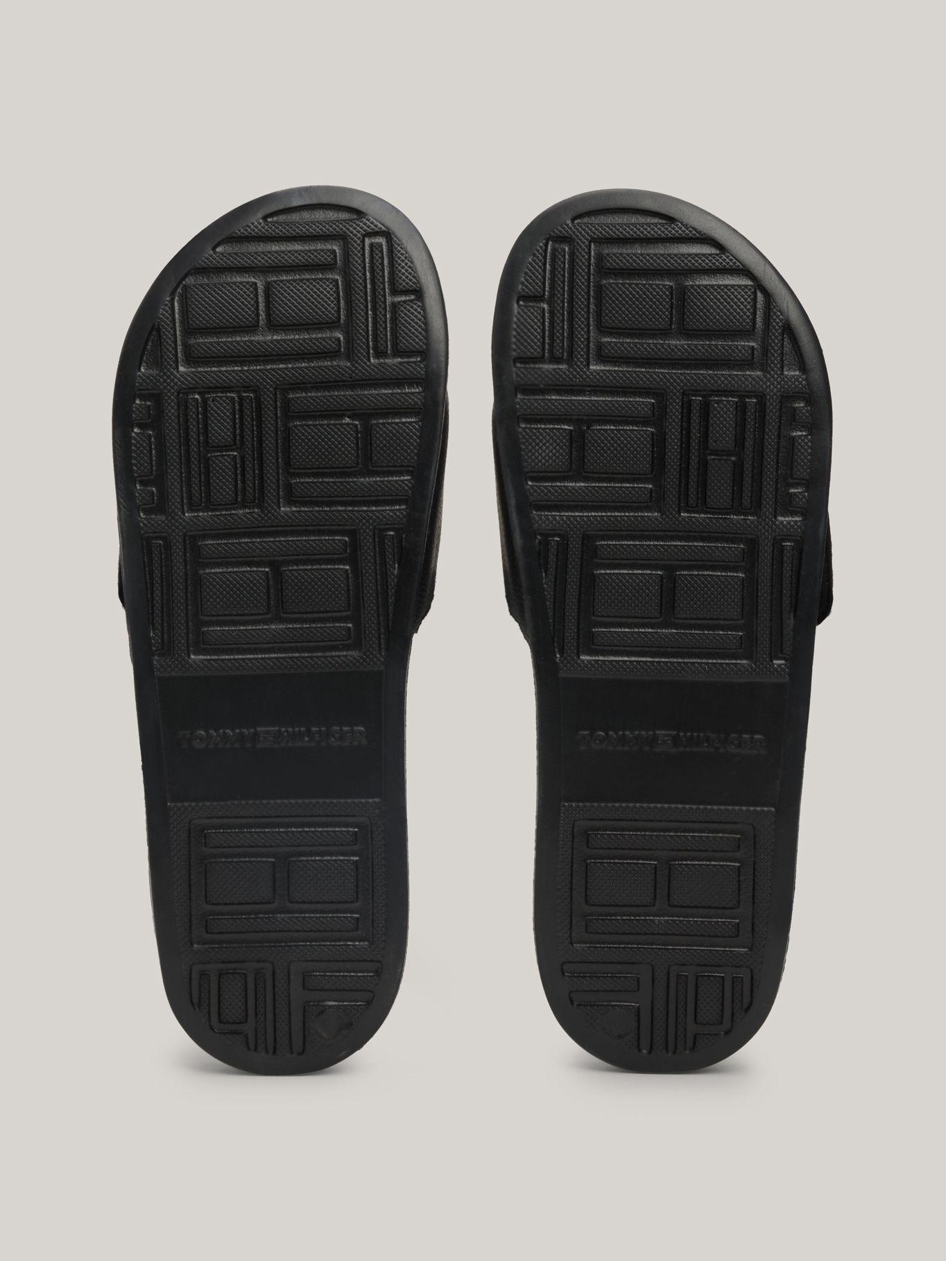 Sandalias Texturizadas Con Logo Negro Tommy Hilfiger-3