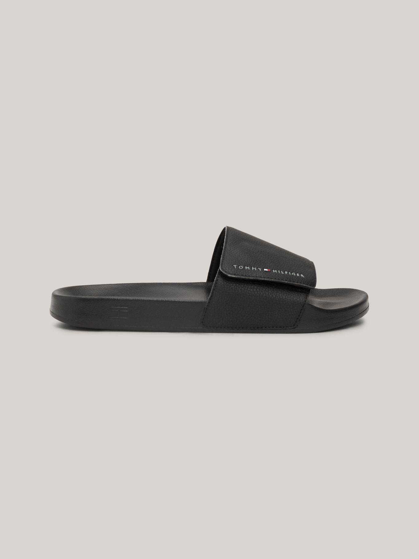 Sandalias Texturizadas Con Logo Negro Tommy Hilfiger-4