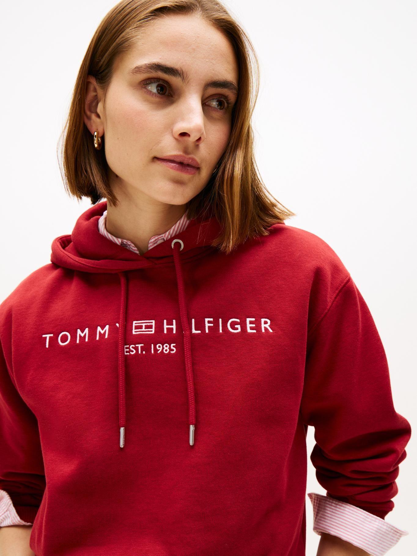 Polerón Hoodie Bordado Rojo Tommy Hilfiger XIT-3