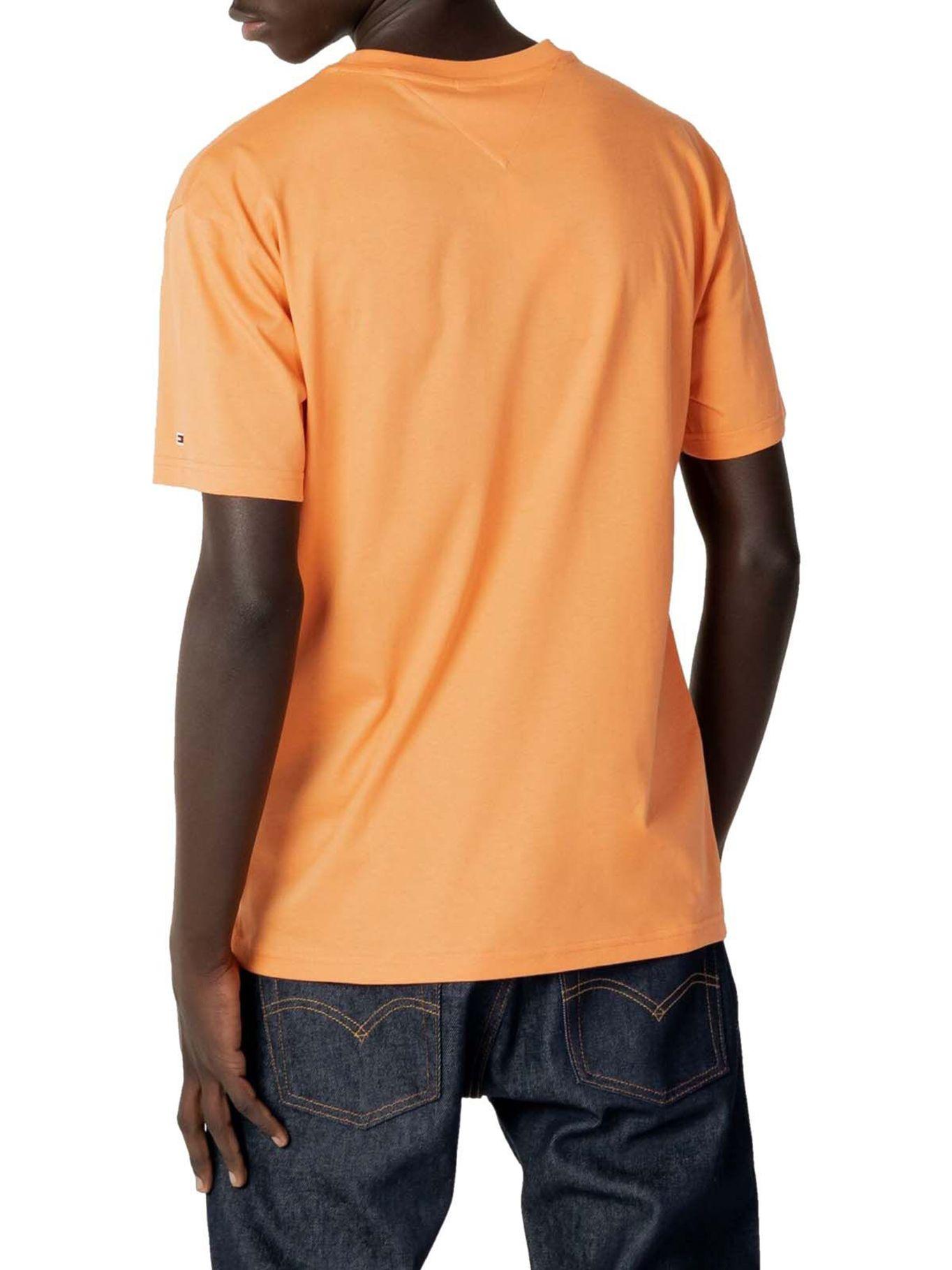Polera Classic Linear Logo Naranjo Tommy Jeans-2