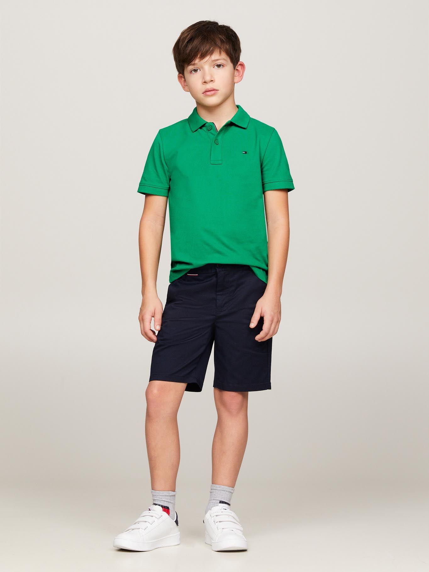 Polo Logo Flag Essential Verde Tommy Hilfiger-1