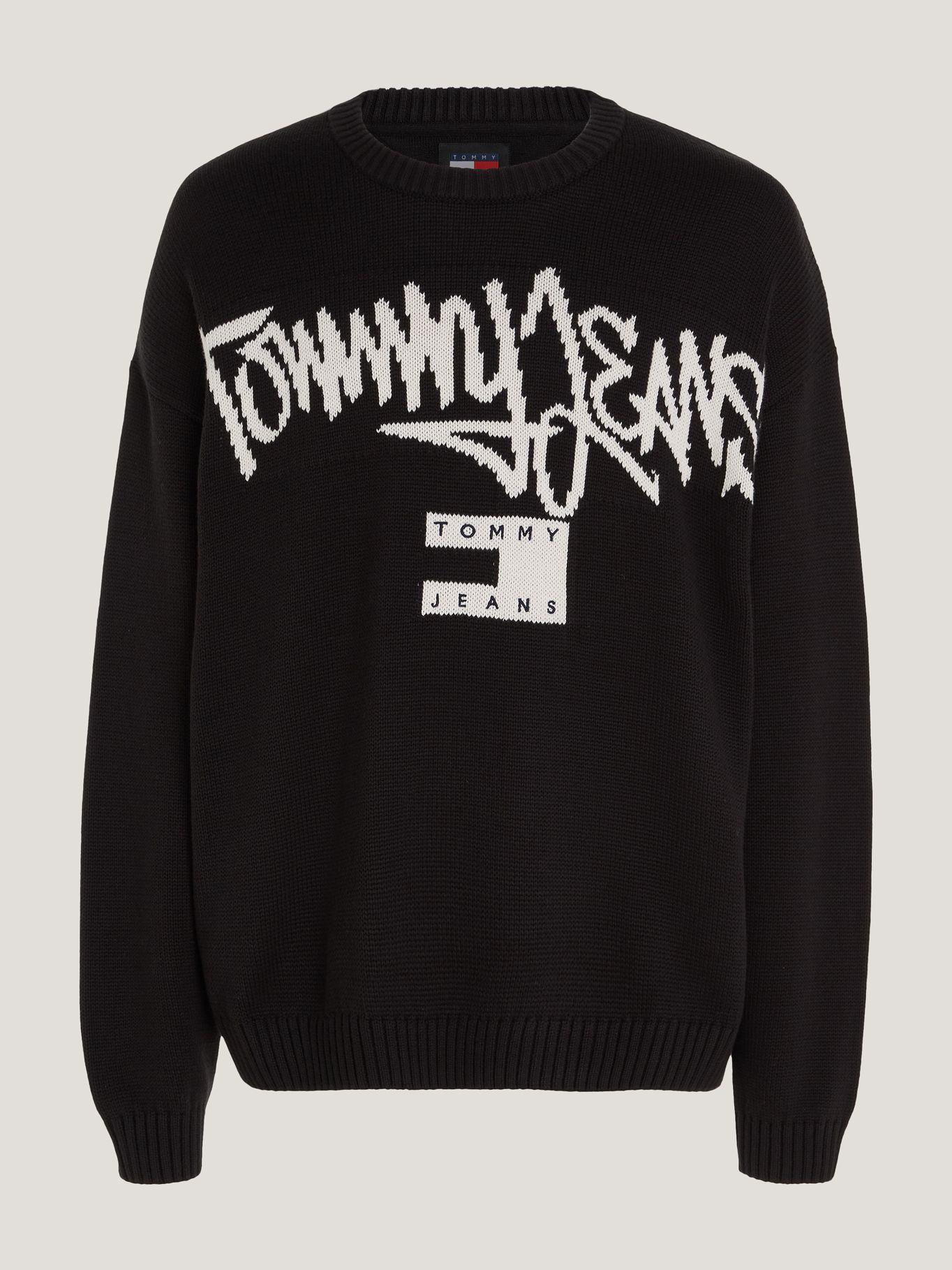 SWEATER LOGO ESTILO GRAFFITI NEGRO TOMMY JEANS-4