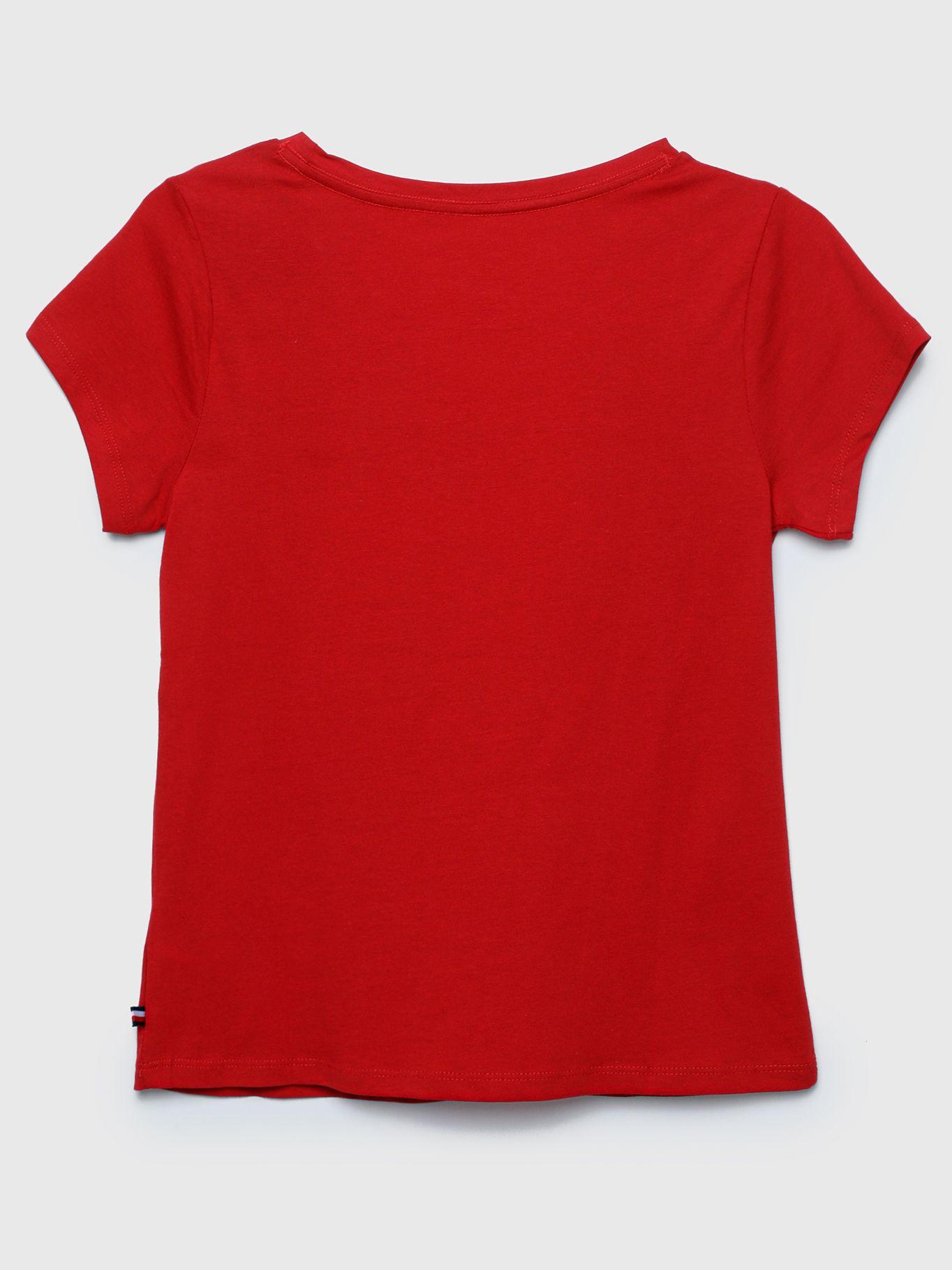 Polera Pieced Flag Logo Rojo Tommy Hilfiger-1