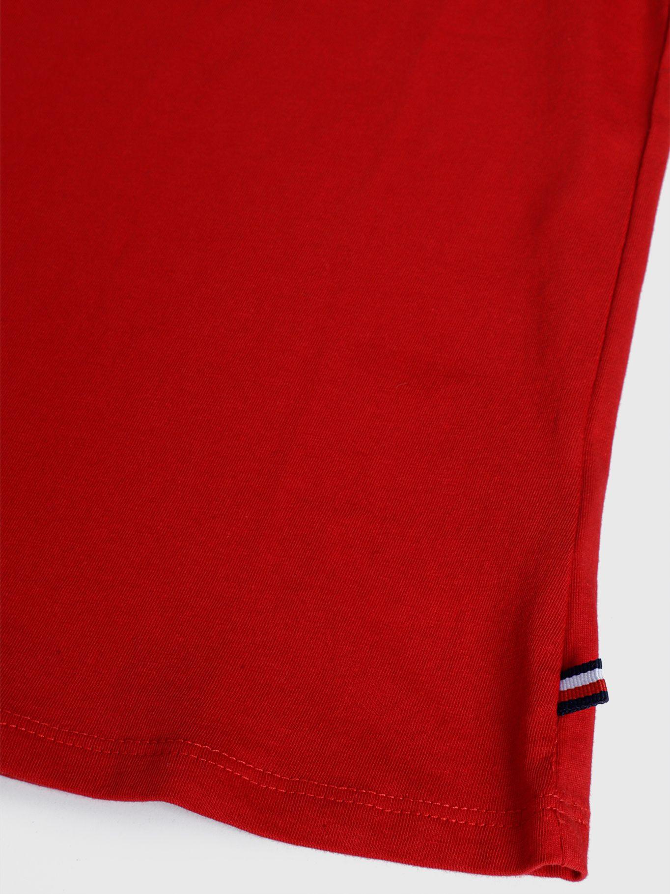 Polera Pieced Flag Logo Rojo Tommy Hilfiger-3