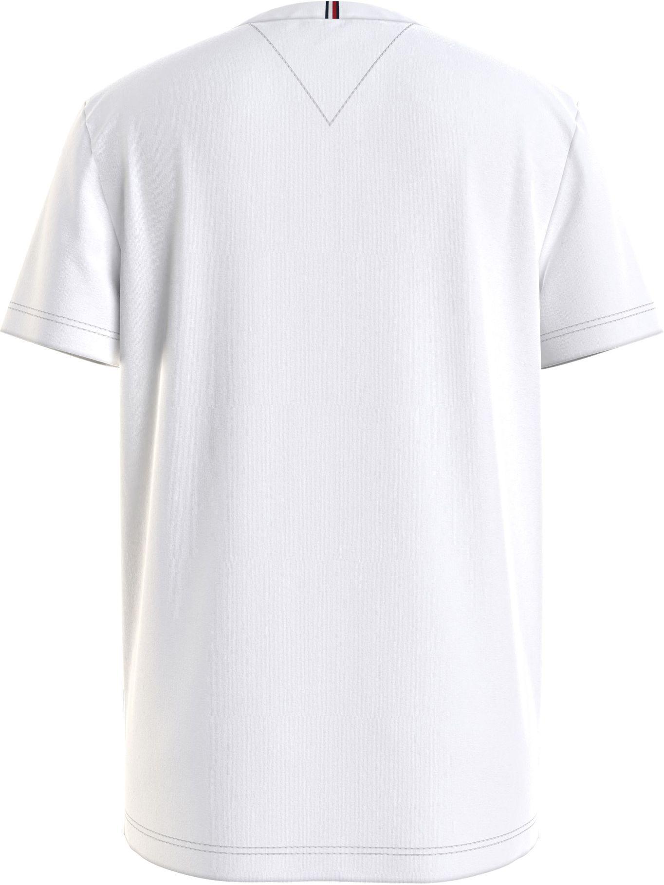 Polera Logo Bordado Blanco Tommy Hilfiger MY2-1