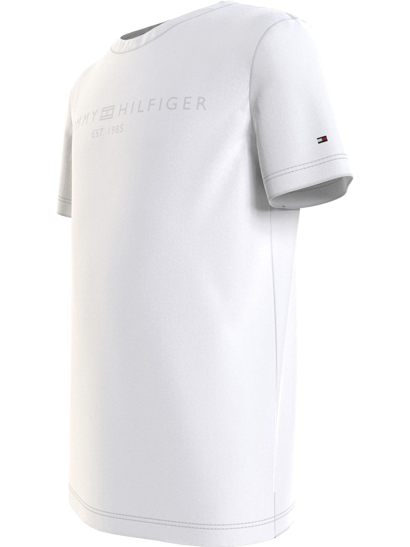 Polera Logo Bordado Blanco Tommy Hilfiger MY2-2