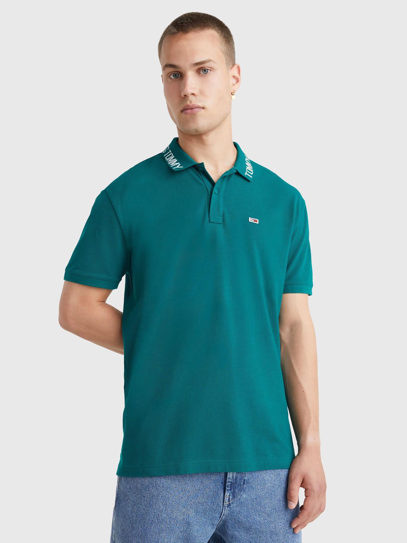 Polo Relaxed Branded Neck Verde Tommy Hilfiger-0