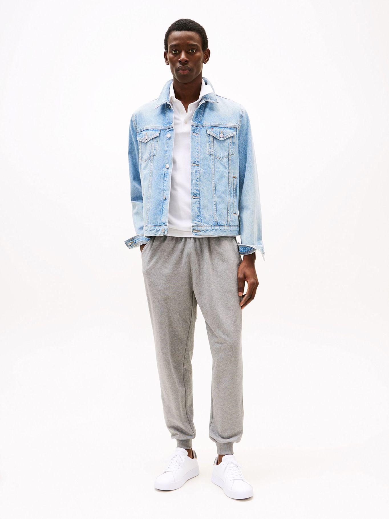Joggers Essential Terry Con Logo Gris Tommy Hilfiger-0