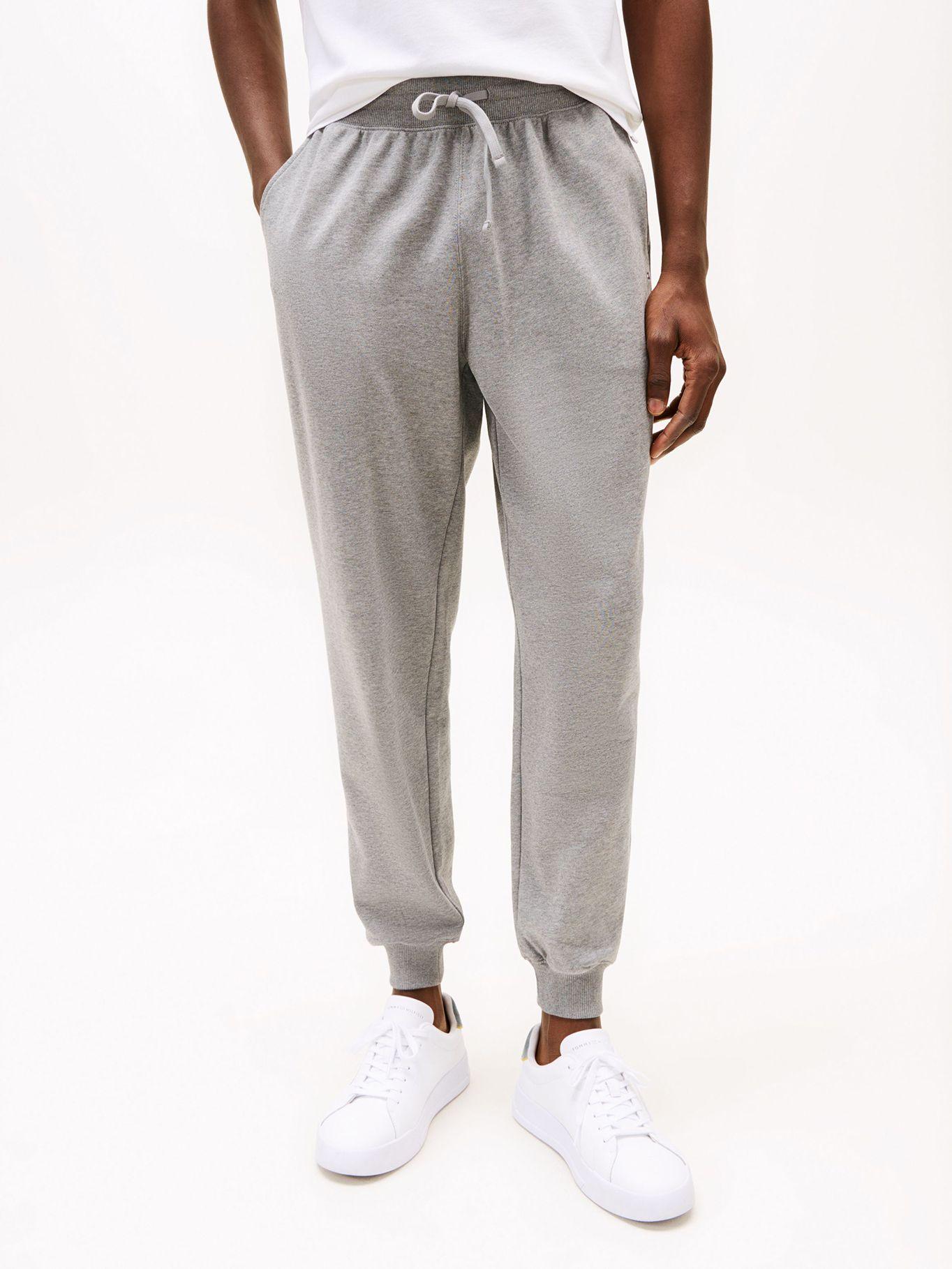 Joggers Essential Terry Con Logo Gris Tommy Hilfiger-1