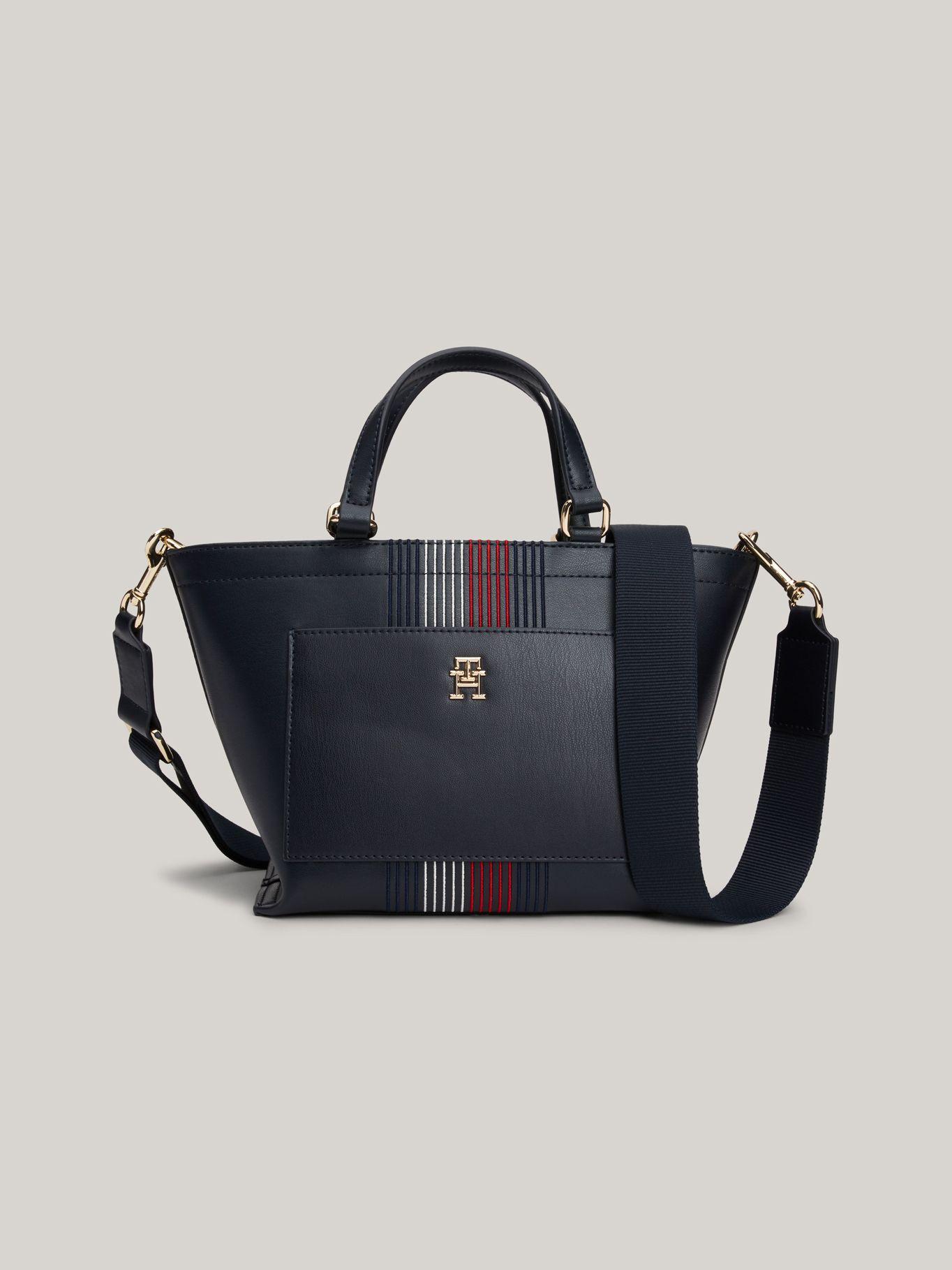 Cartera Tote Corporat Con Monograma Azul Tommy Hilfiger-0