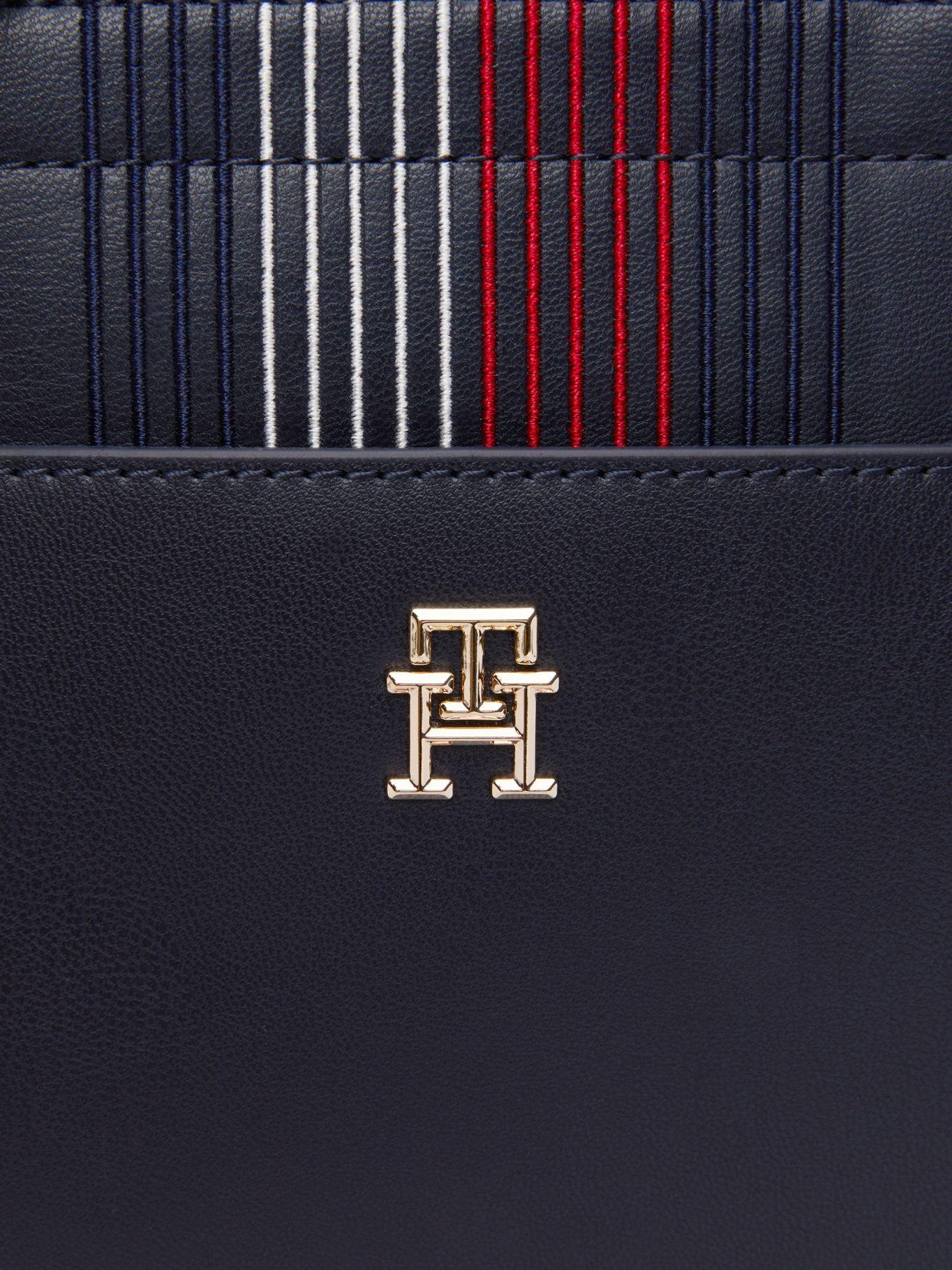 Cartera Tote Corporat Con Monograma Azul Tommy Hilfiger-2