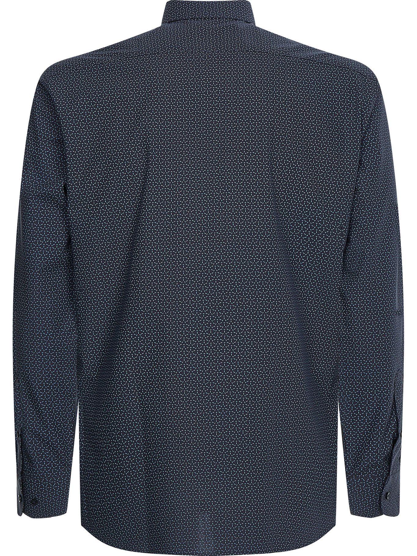 Camisa Geometric Azul Tommy Hilfiger A2-1