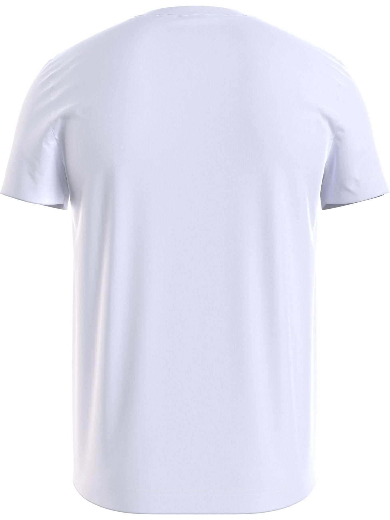 Polera Flag Logo Blanco Tommy Hilfiger A2-1