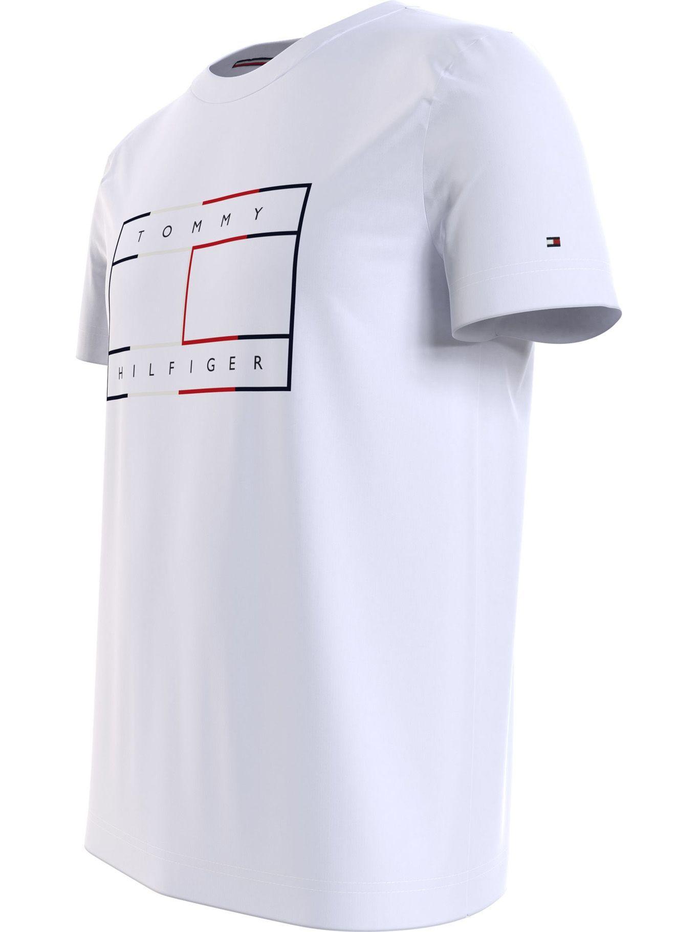 Polera Flag Logo Blanco Tommy Hilfiger A2-2