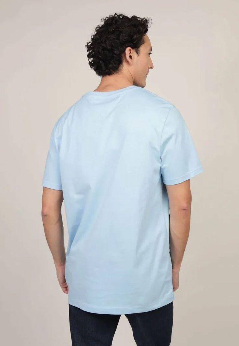Polera Con Logo Tonal Celeste Tommy Hilfiger-2