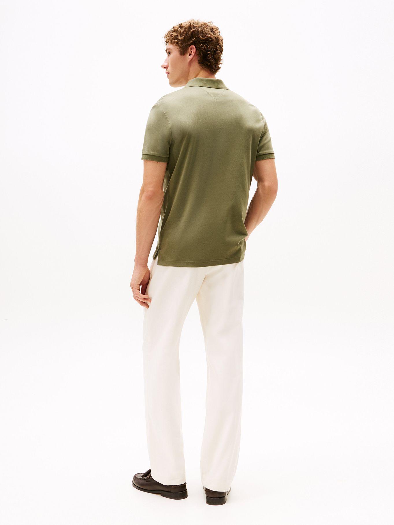 Polo Liquid Cotton Regular Fit Verde PLI Tommy Hilfiger-2