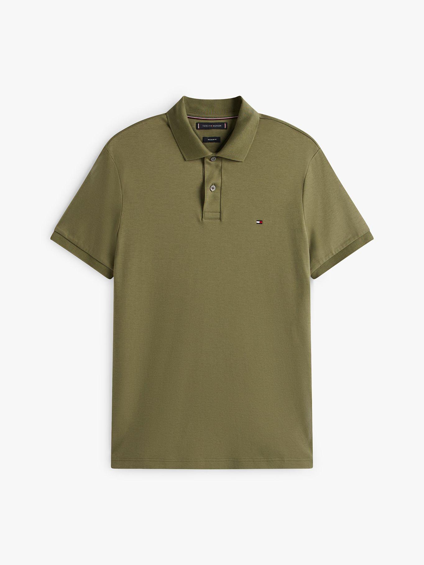Polo Liquid Cotton Regular Fit Verde PLI Tommy Hilfiger-4