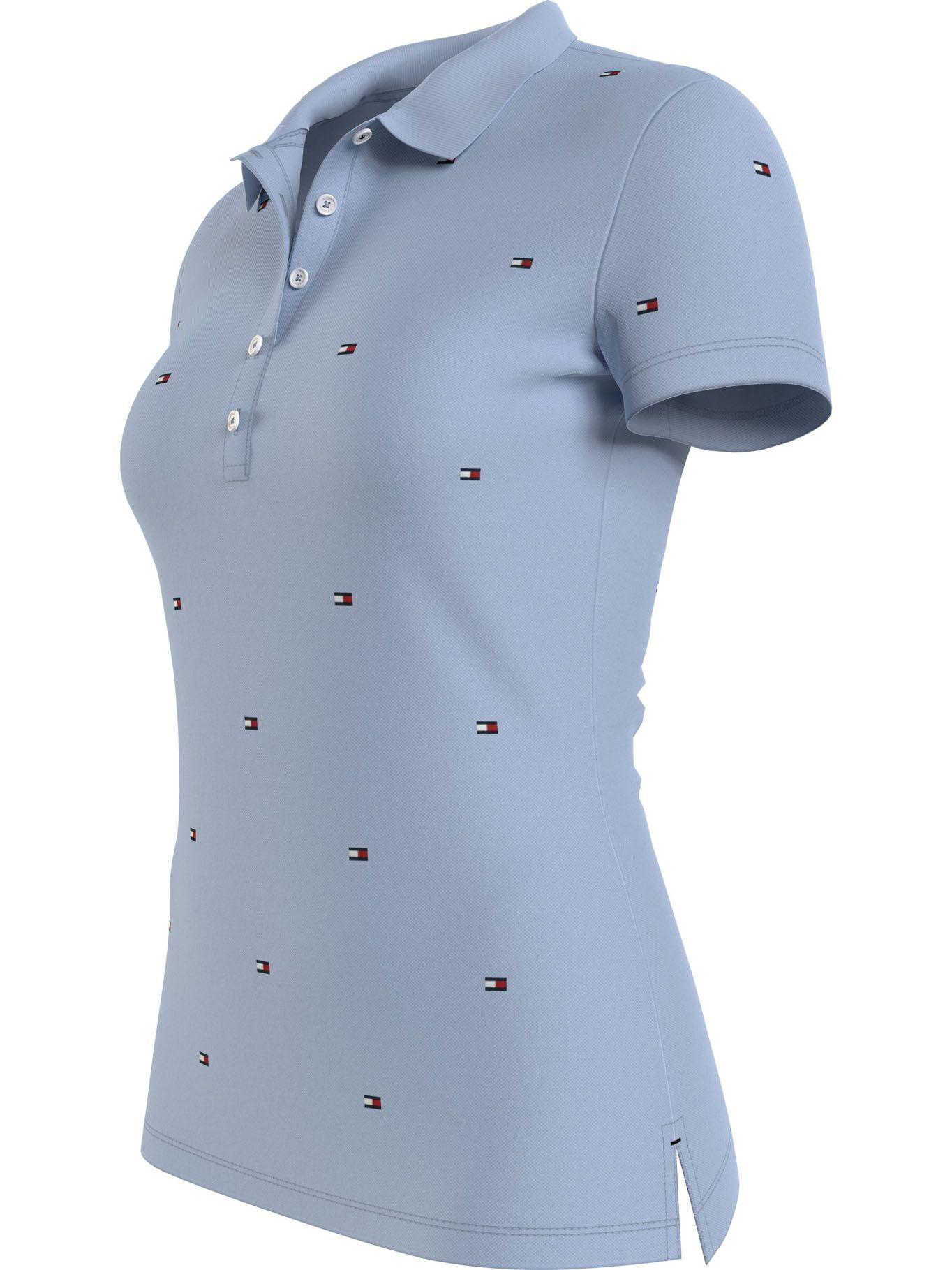 Polo Con Logos Bordados Celeste Tommy Hilfiger-2