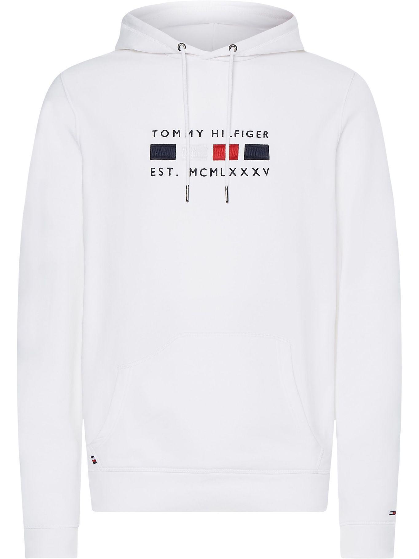 Polerón Hoodie Flags Blanco Tommy Hilfiger F2-0