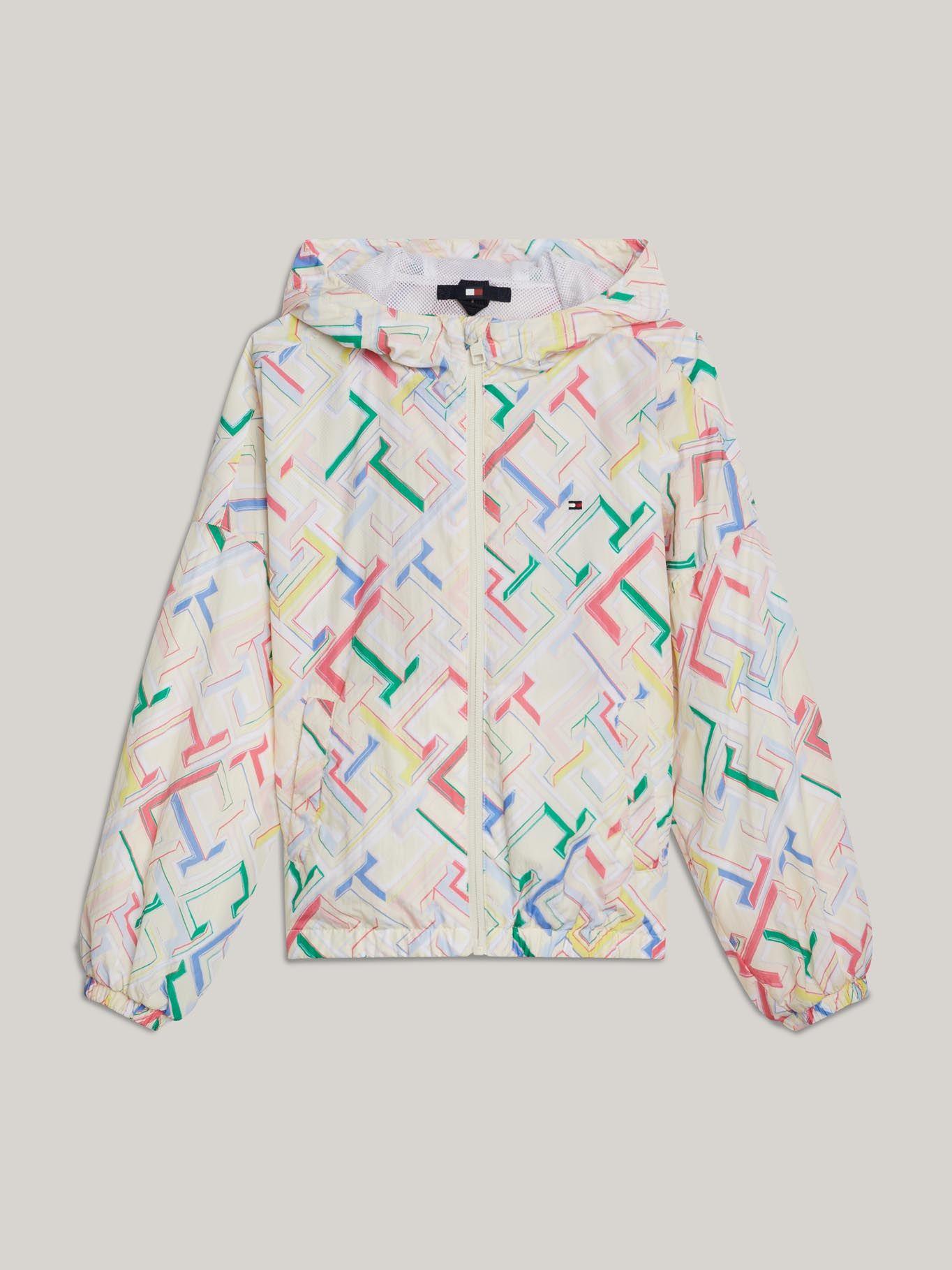 Cortaviento Print Monogram Multicolor Tommy Hilfiger-4