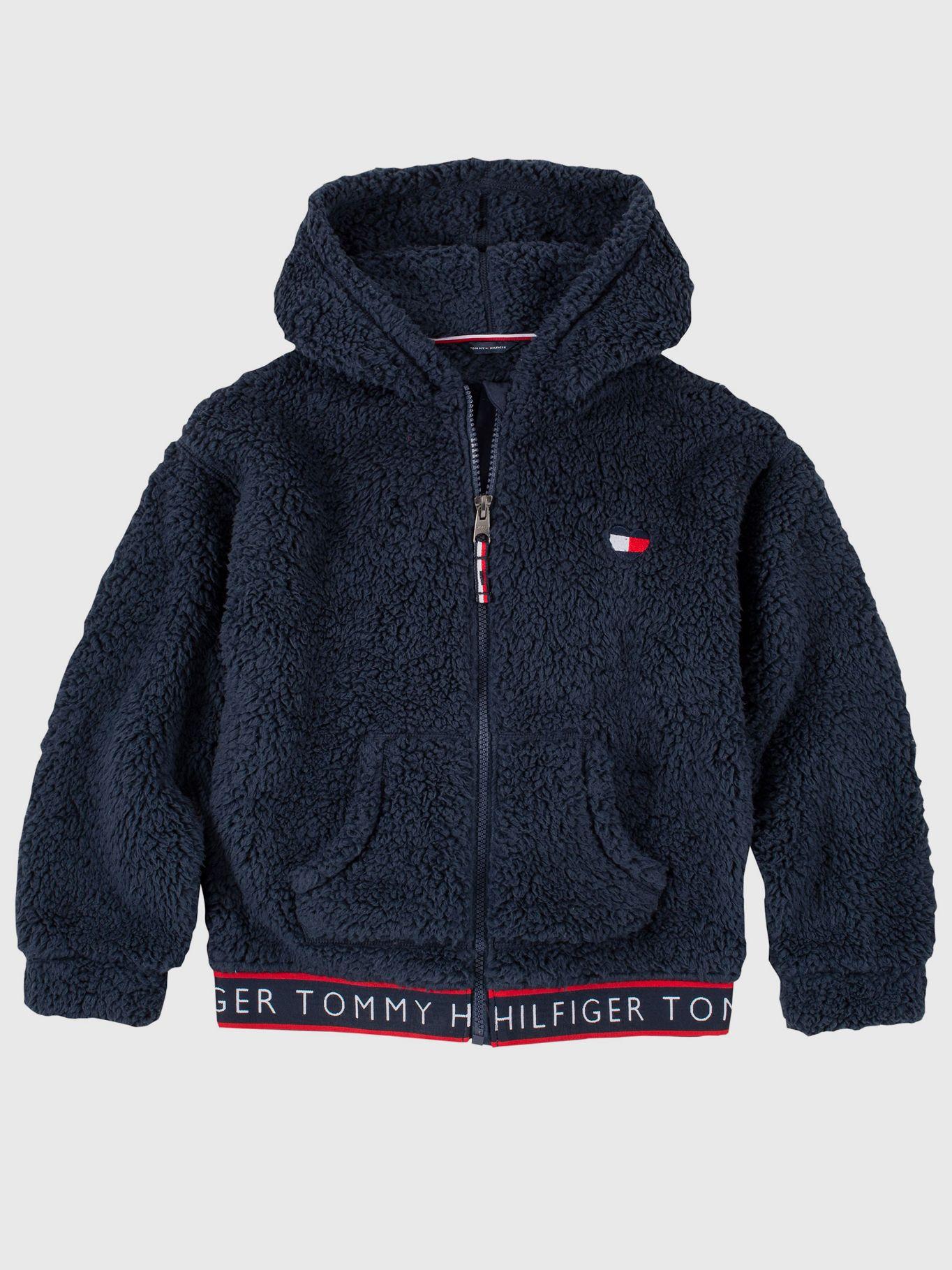 Polerón Hoodie Sherpa Solid Azul Tommy Hilfiger-0