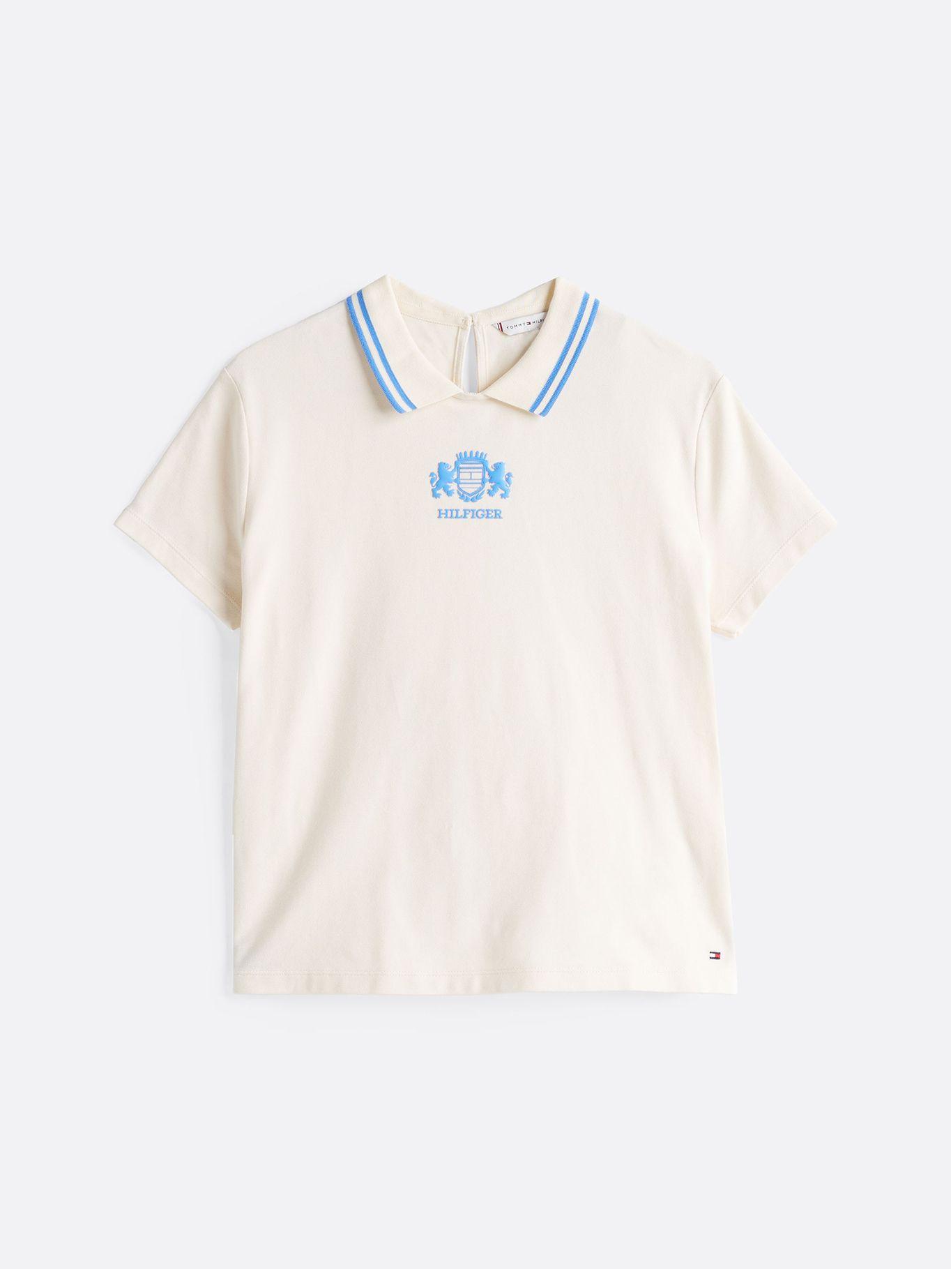 Polo Varsity Regular Fit Beige Tommy Hilfiger-5