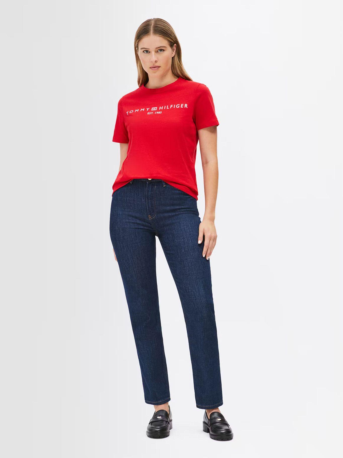 Polera Signature De Logo Rojo XLG Tommy Hilfiger-1