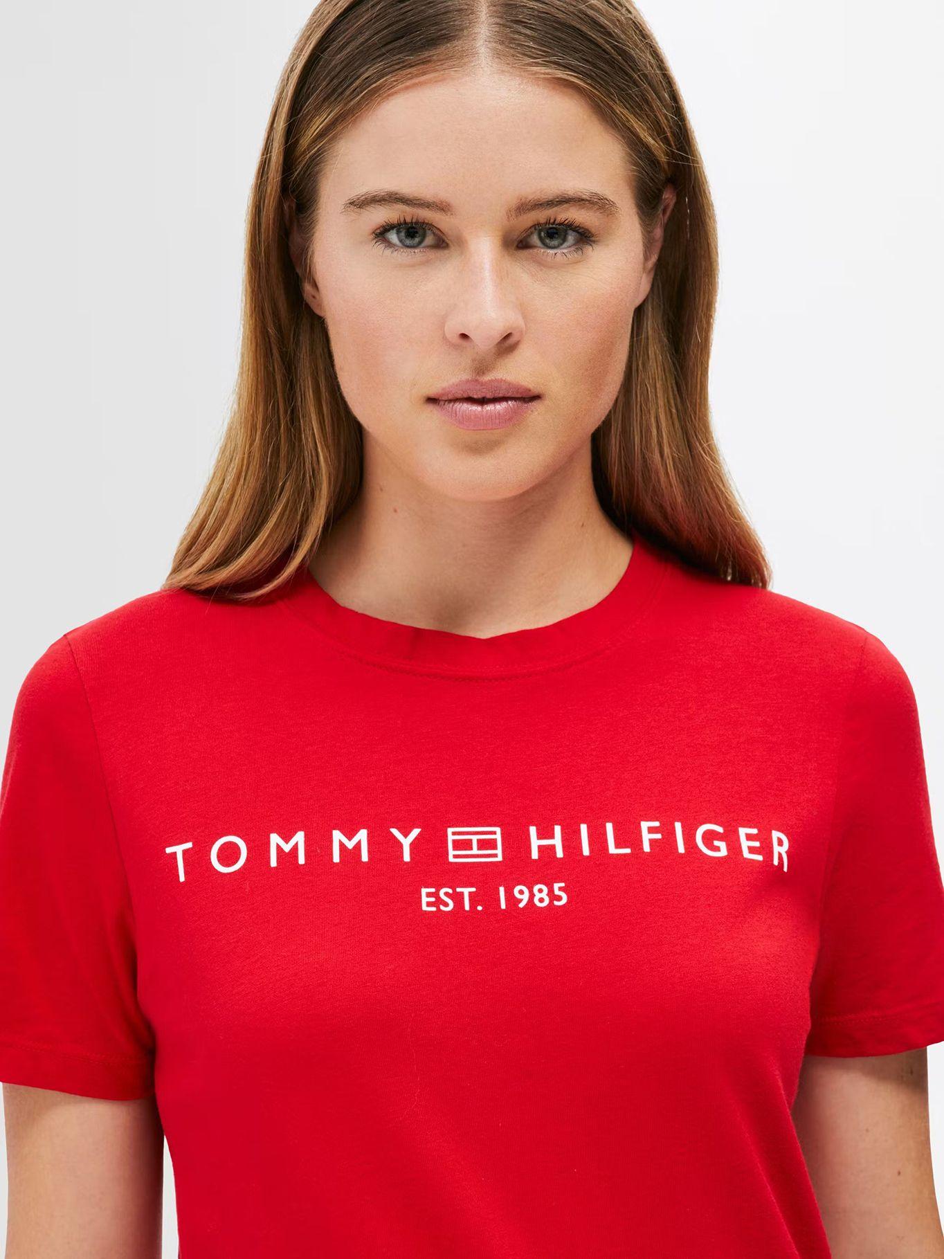Polera Signature De Logo Rojo XLG Tommy Hilfiger-3