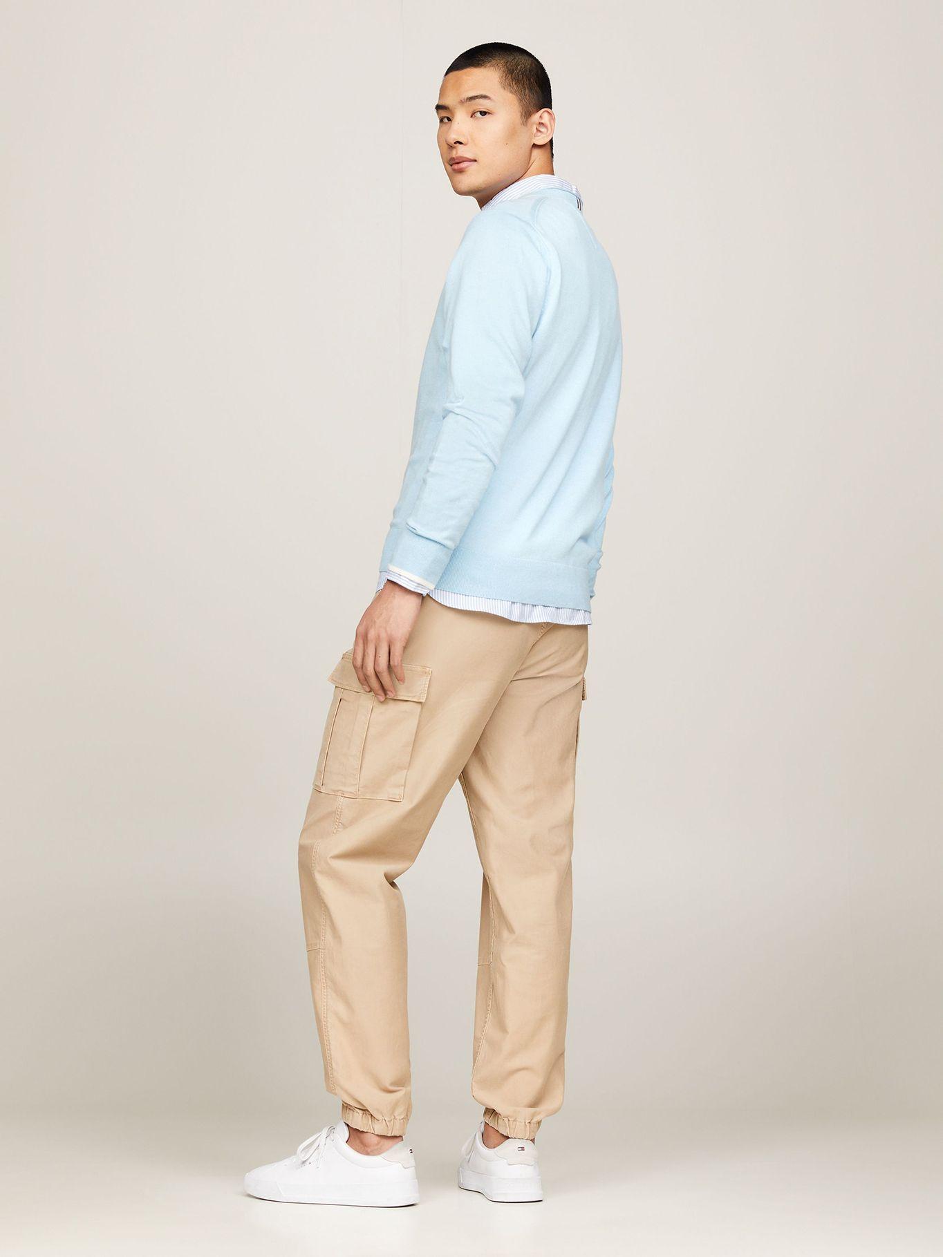Sweater Punto Mouliné C-Neck Azul Tommy Hilfiger-2