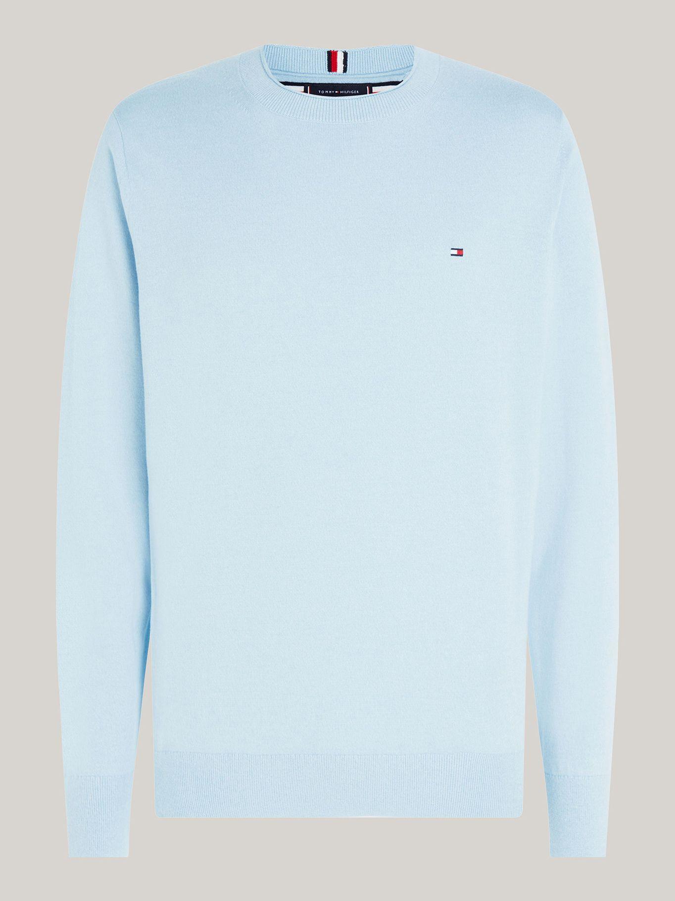 Sweater Punto Mouliné C-Neck Azul Tommy Hilfiger-4