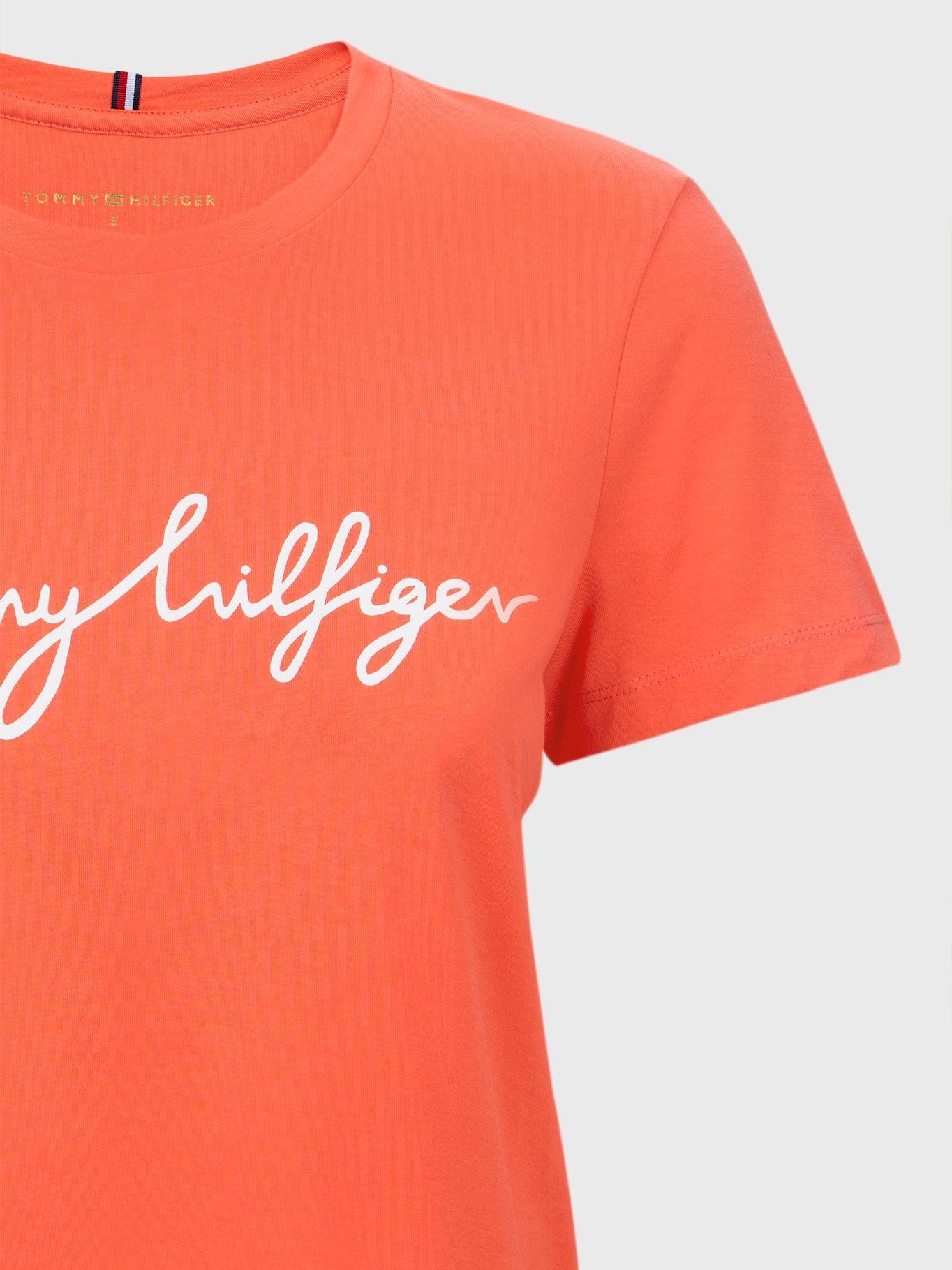 Polera Logo Gráfico C-Neck Rosado Tommy Hilfiger M23-2