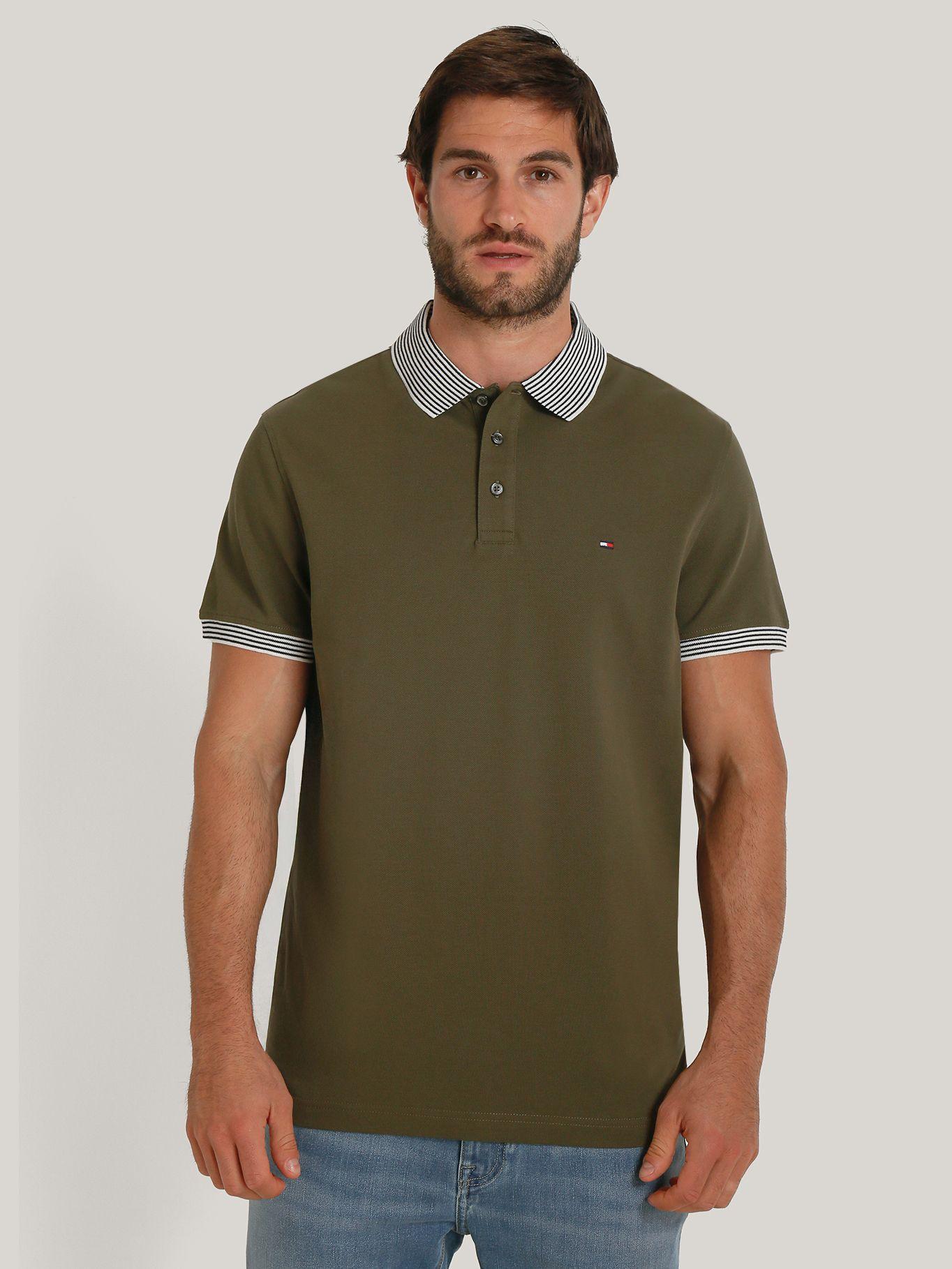 Polo Con Rayas Regular Fit Verde Tommy Hilfiger-0