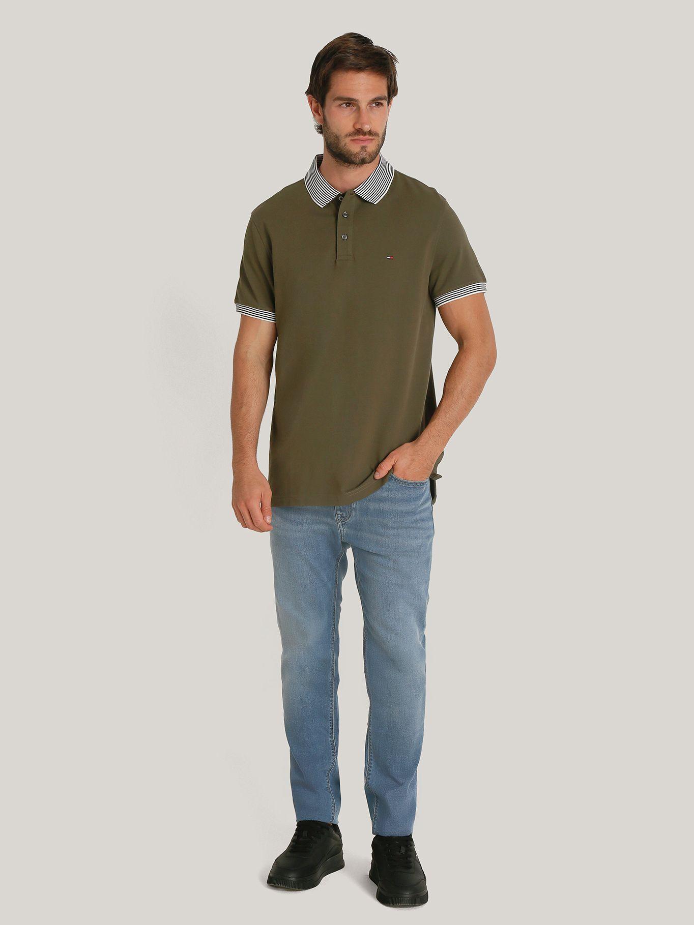 Polo Con Rayas Regular Fit Verde Tommy Hilfiger-1