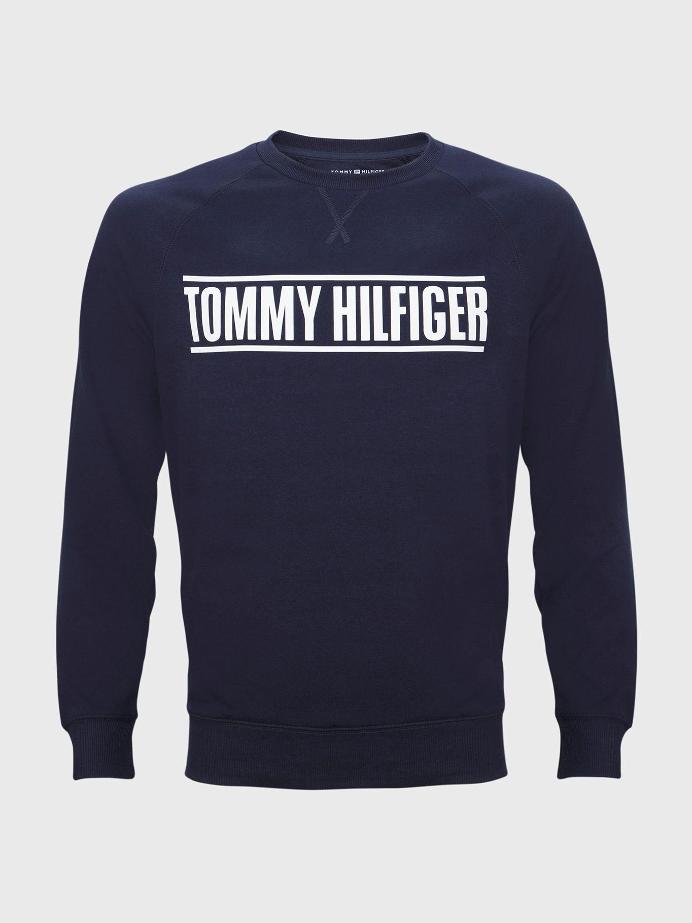 Top Pijama C-Neck Logo Azul Tommy Hilfiger M2-0