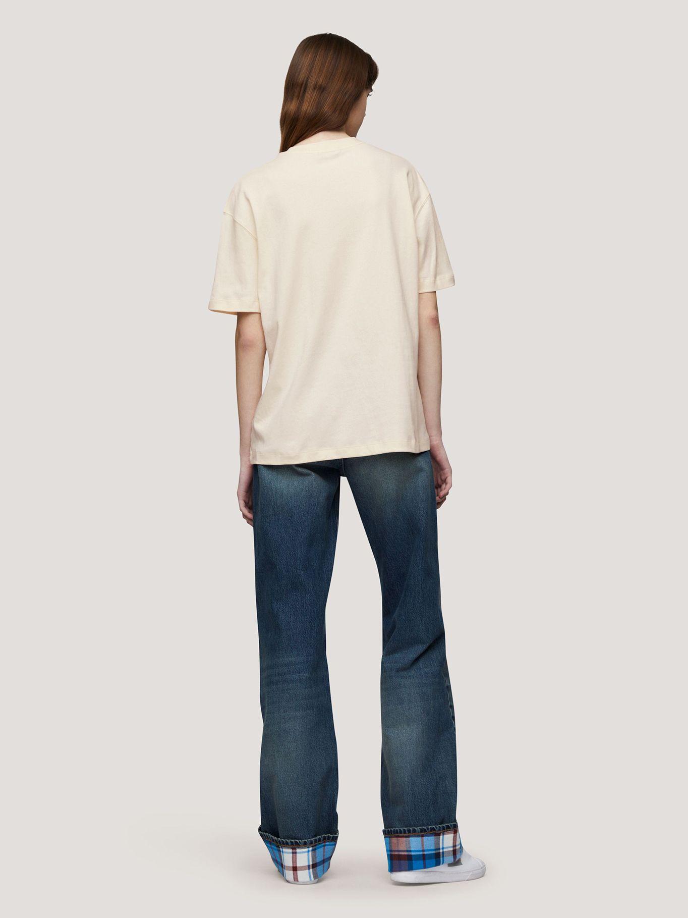 Polera Relaxed Logo Monogram Beige Tommy Hilfiger-2