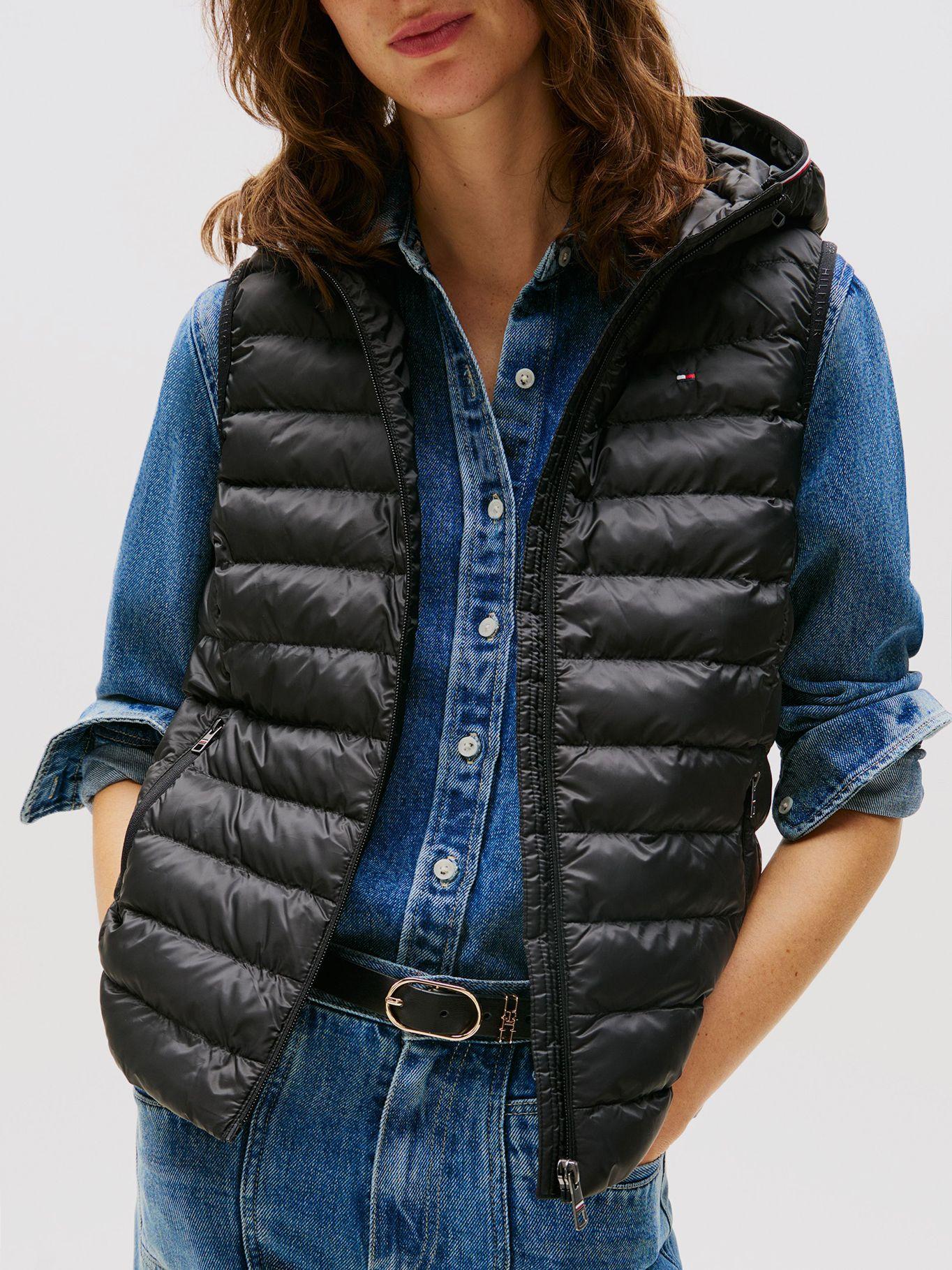 Parka Vest Acolchada Global Stripe Negro Tommy Hilfiger-4