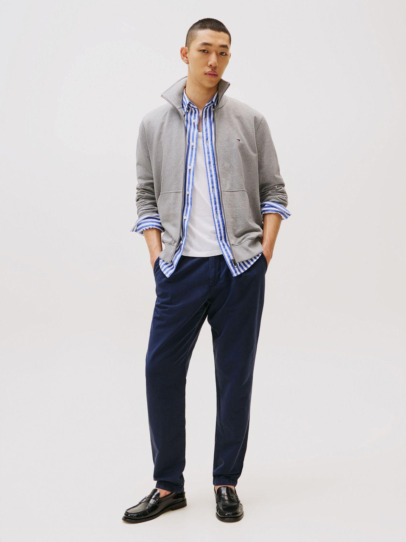 Polerón Essential Terry Con Cierre Gris Tommy Hilfiger-1