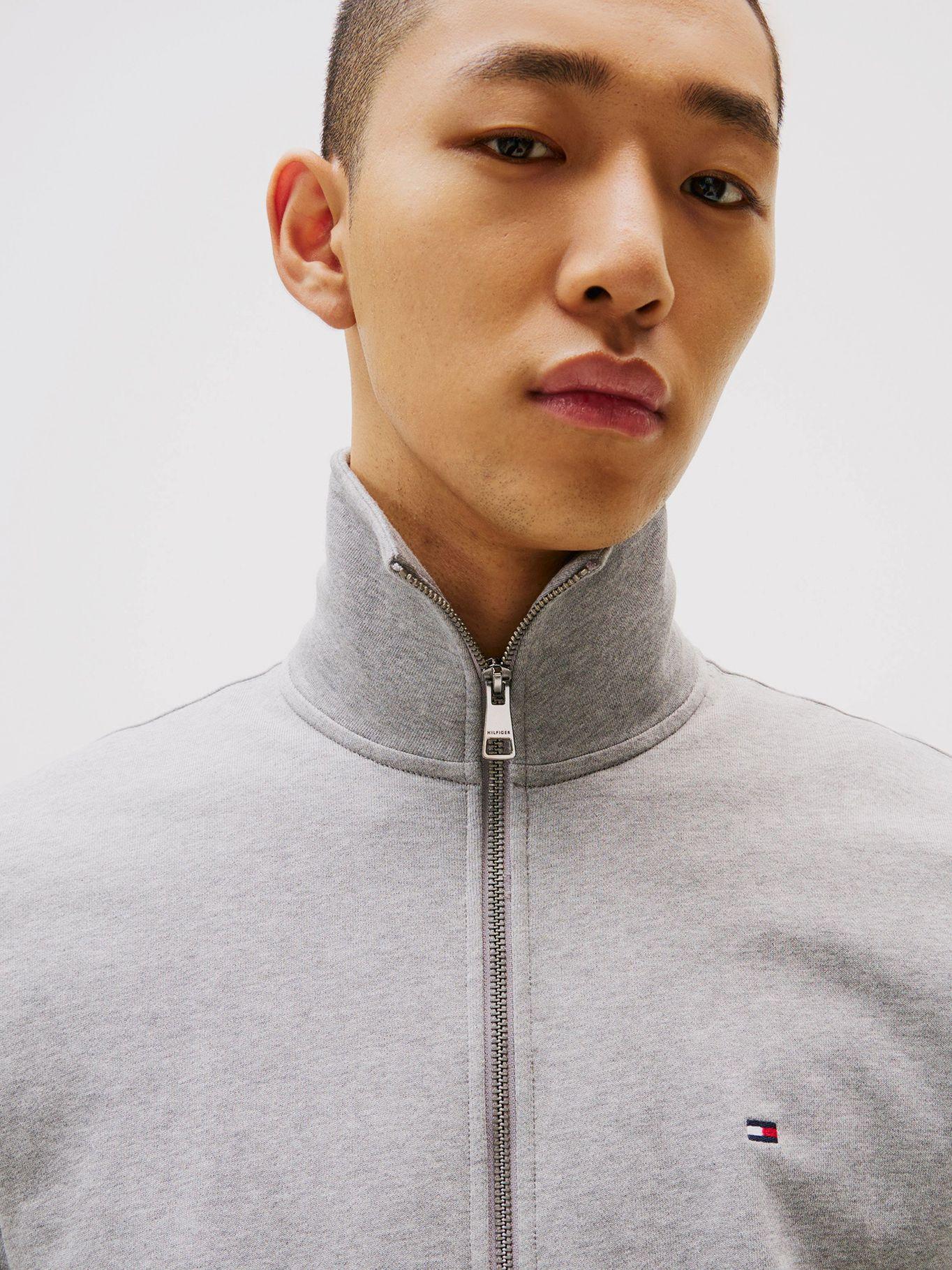 Polerón Essential Terry Con Cierre Gris Tommy Hilfiger-3