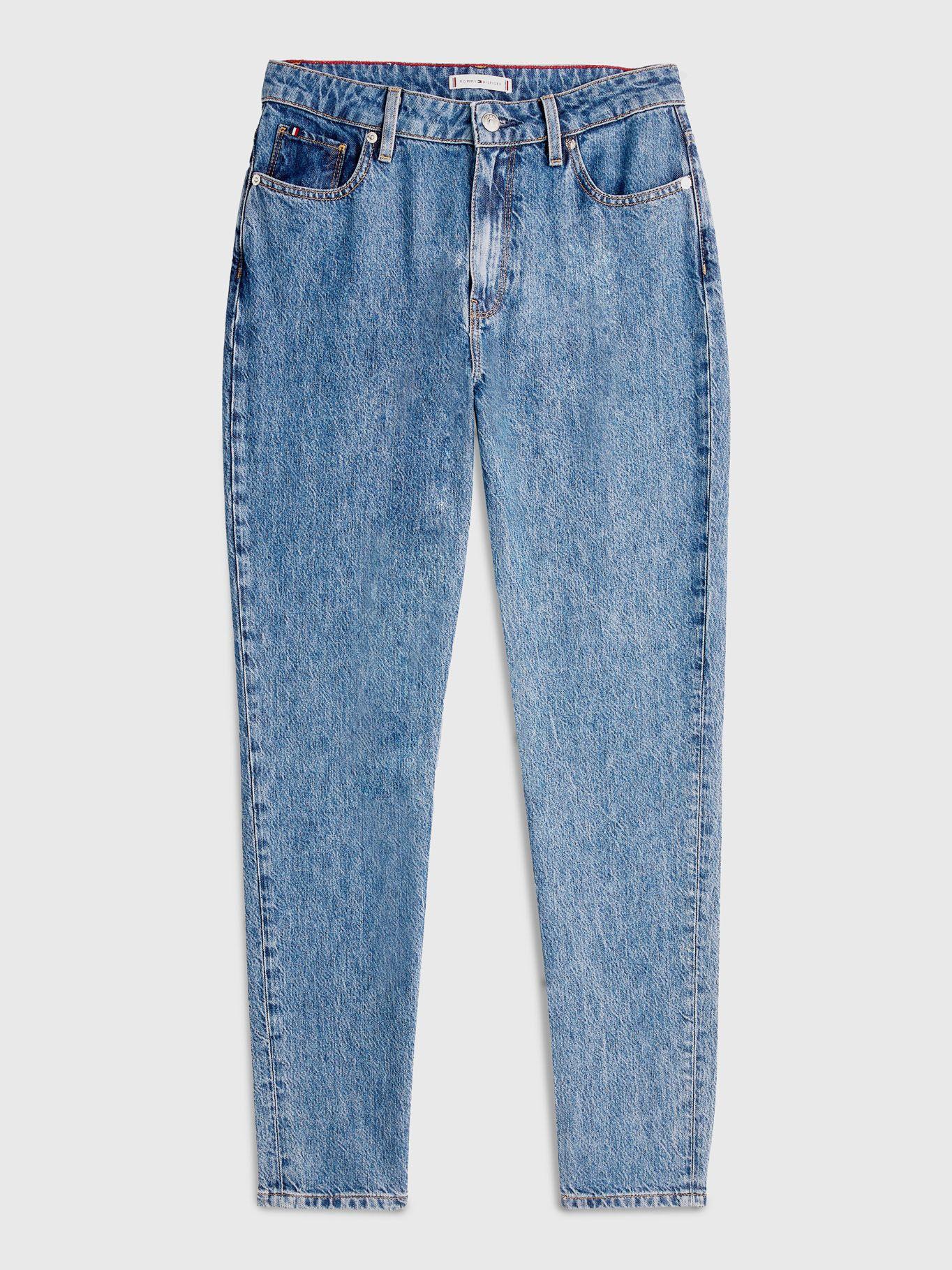 Jeans Gramercy Cónicos Talle Alto Azul Tommy Hilfiger-4