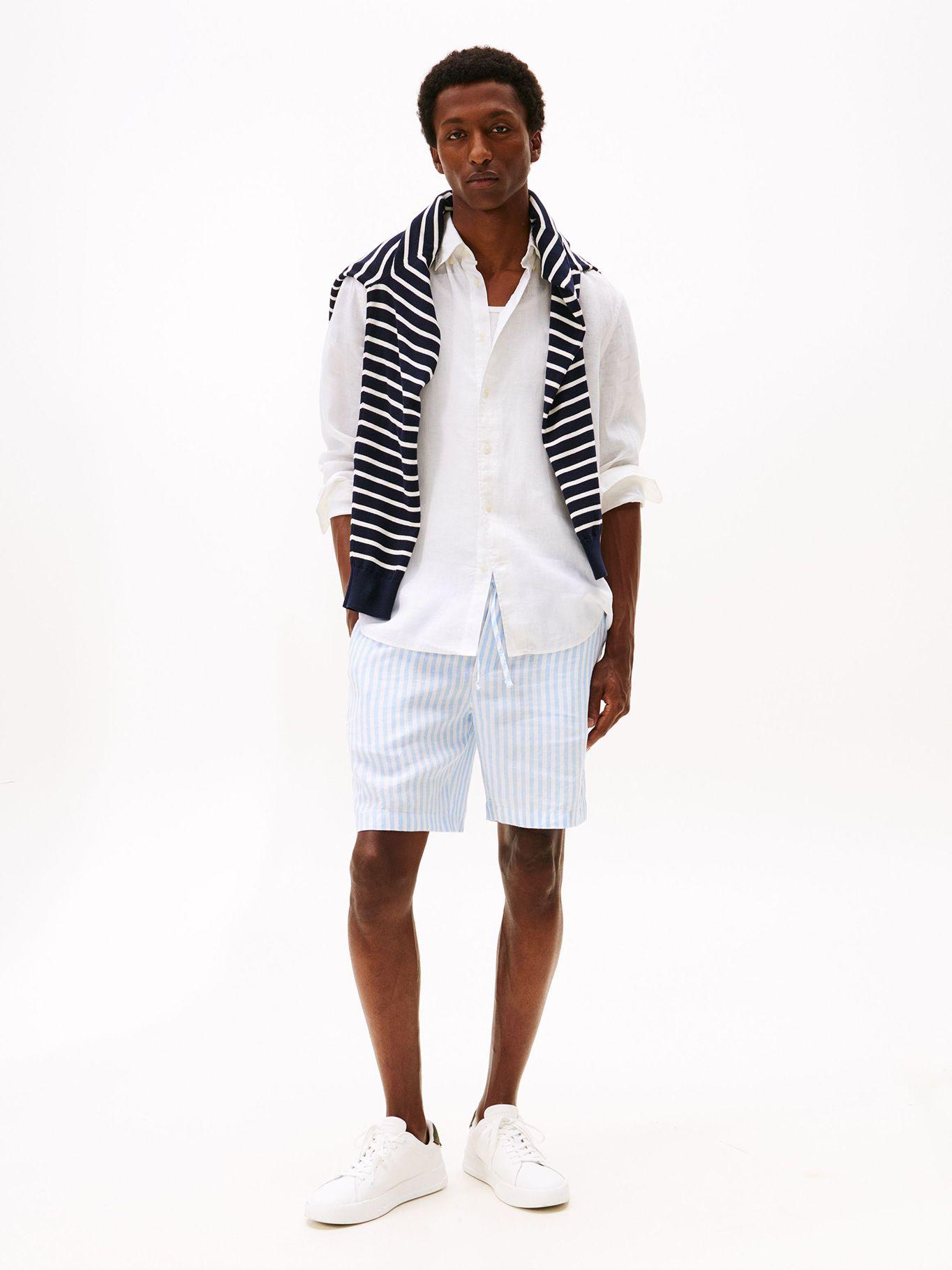 Camisa Solid Regular Fit Con Logo Blanco Tommy Hilfiger-1