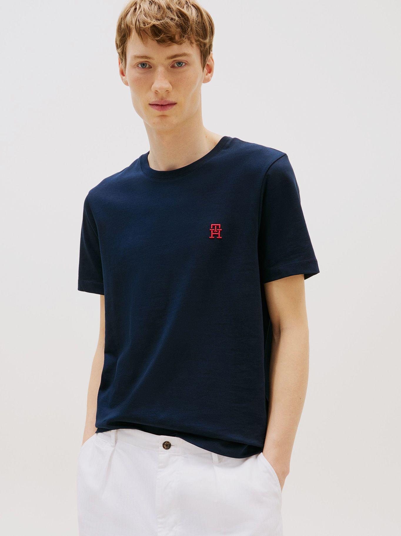 Polera Monogram Logo Azul Tommy Hilfiger-0