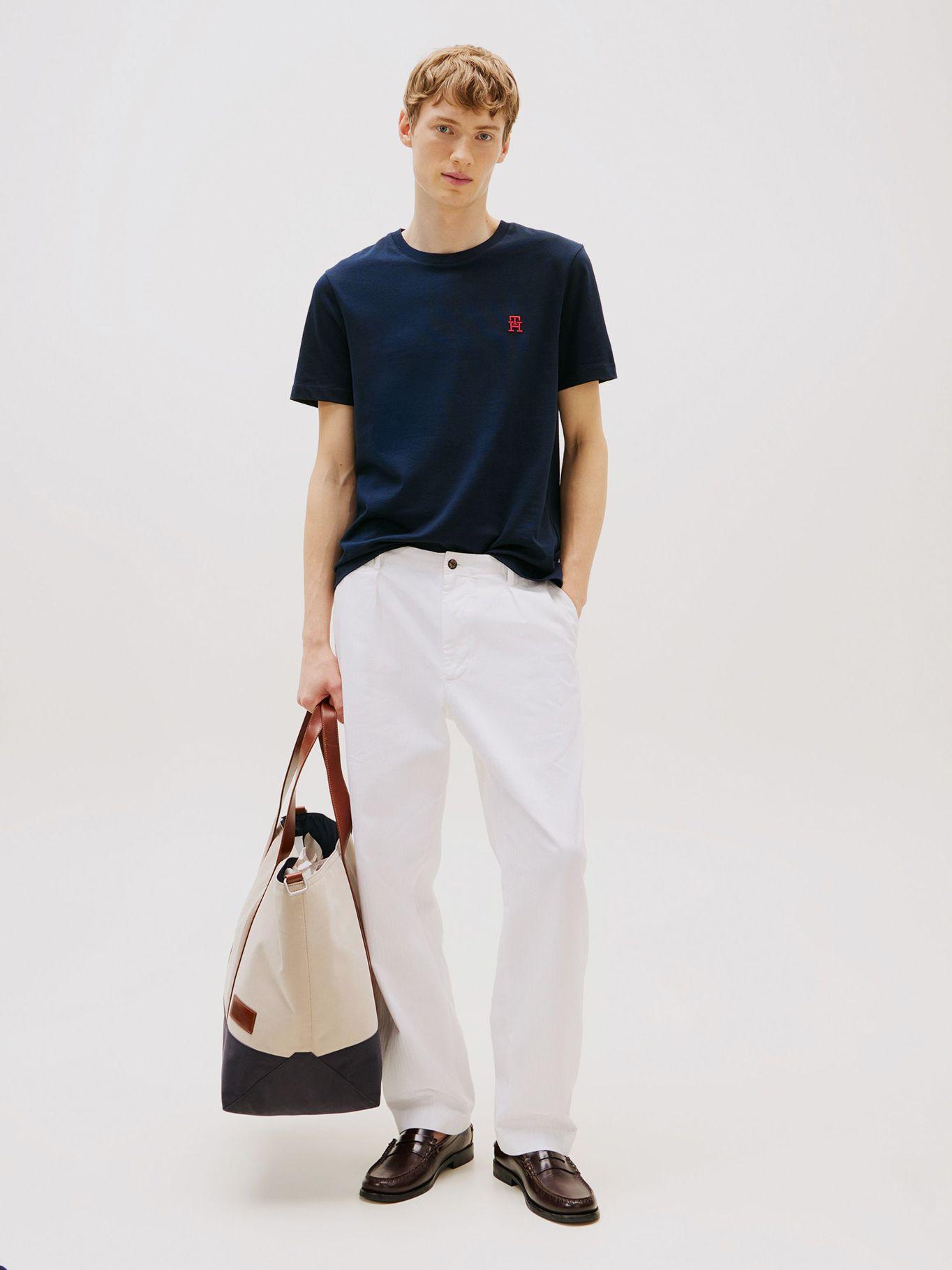Polera Monogram Logo Azul Tommy Hilfiger-1