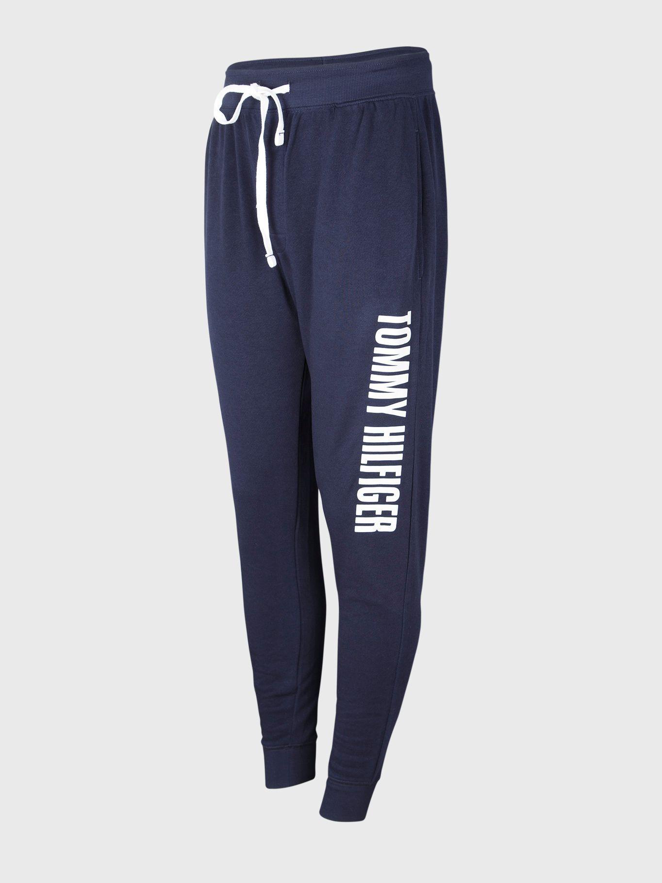 Jogger Pijama Logo Azul Tommy Hilfiger F2-1