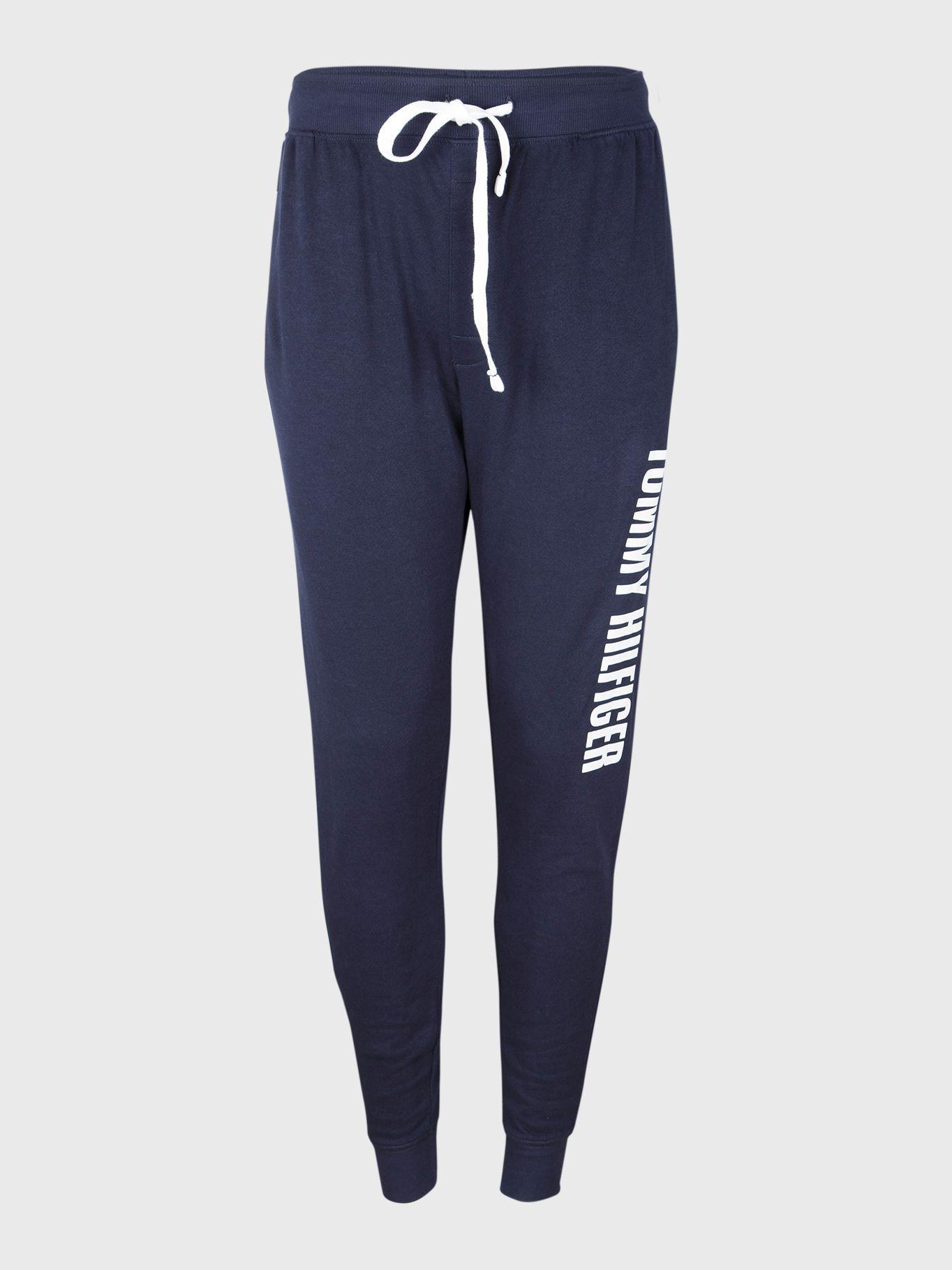 Jogger Pijama Logo Azul Tommy Hilfiger F2-0