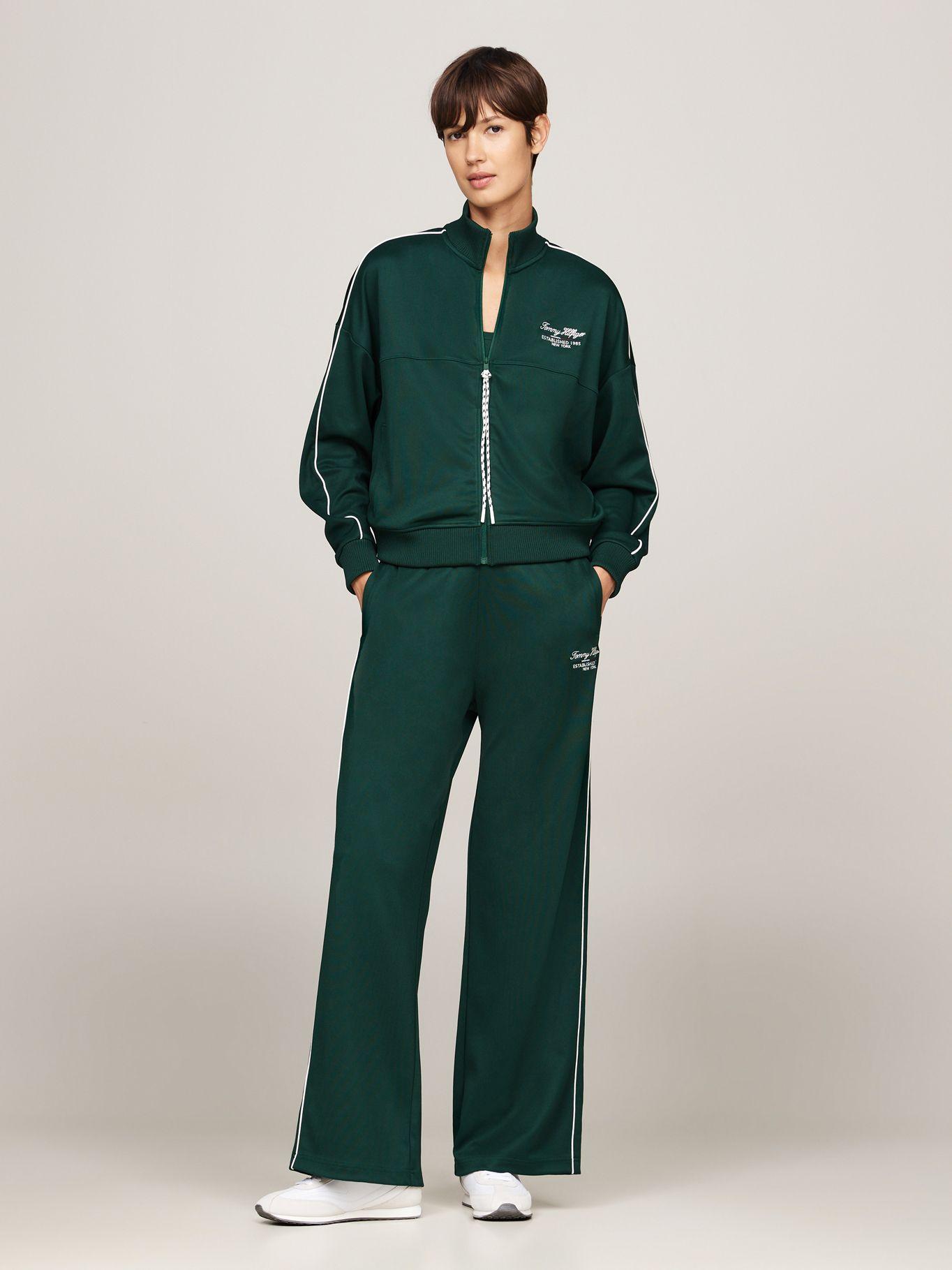 Polerón Sport Relaxed Con Cierre Verde Tommy Hilfiger-1