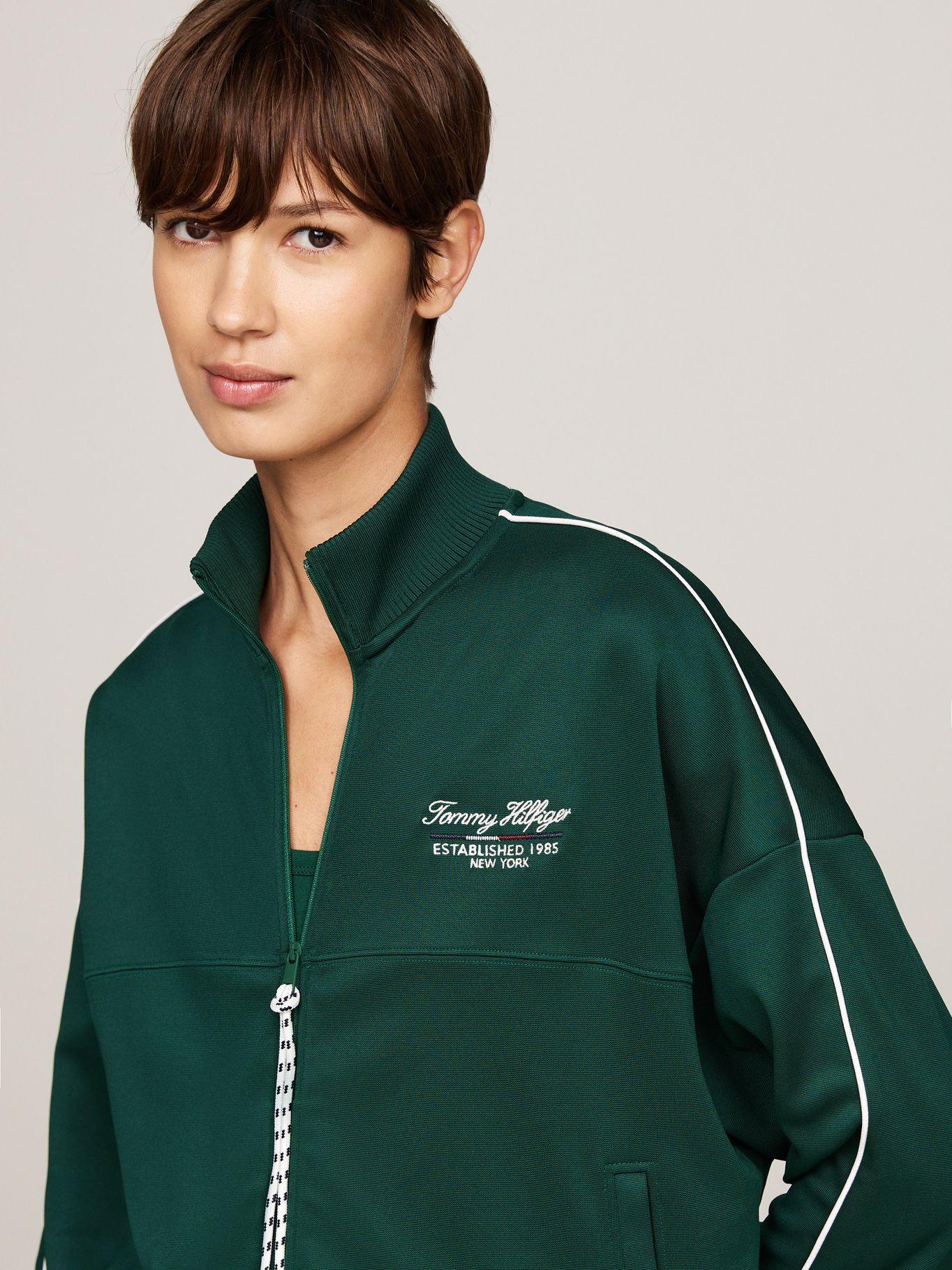 Polerón Sport Relaxed Con Cierre Verde Tommy Hilfiger-3
