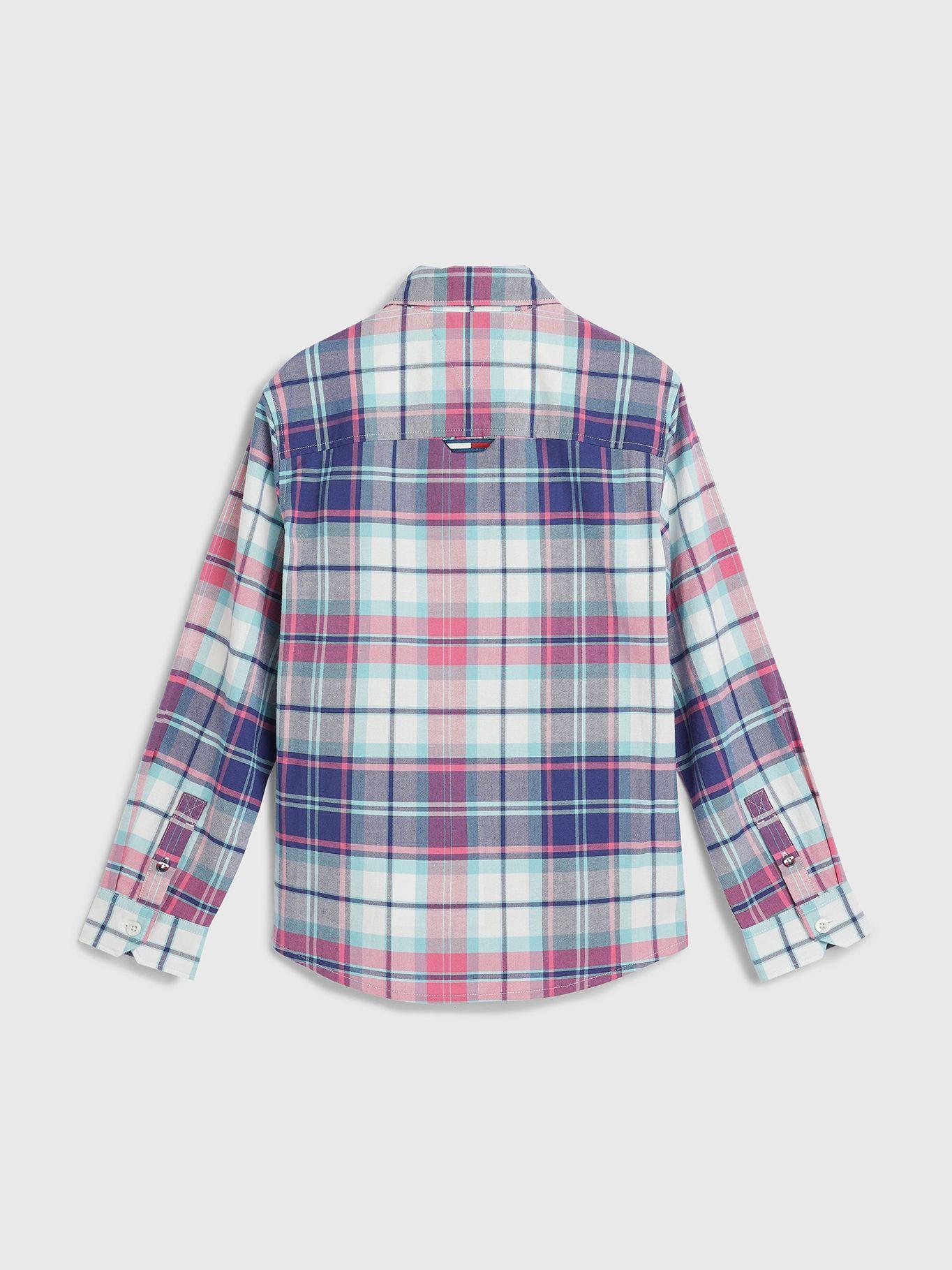 Camisa Tartán Con Logo Blanco Tommy Hilfiger-1