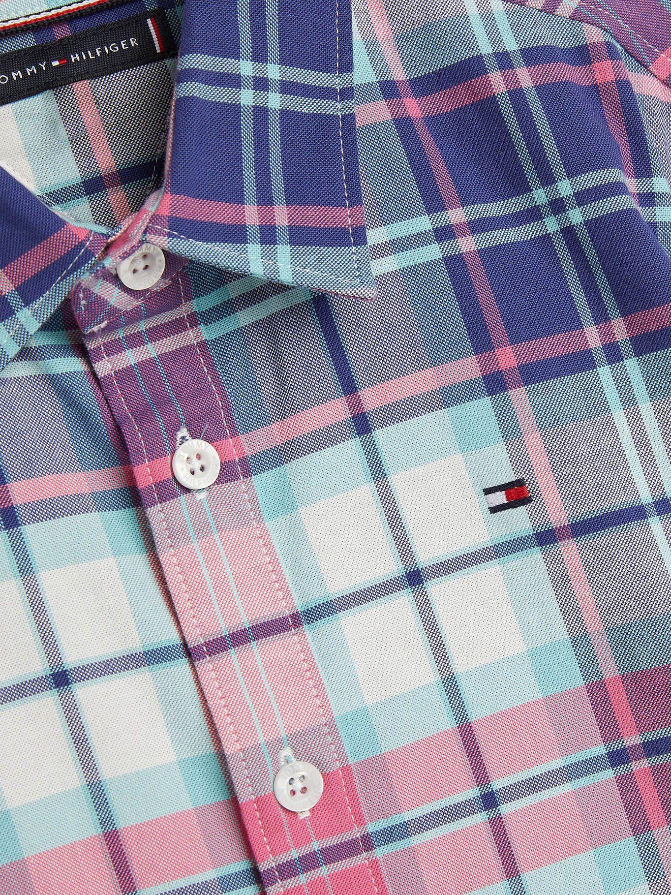 Camisa Tartán Con Logo Blanco Tommy Hilfiger-2