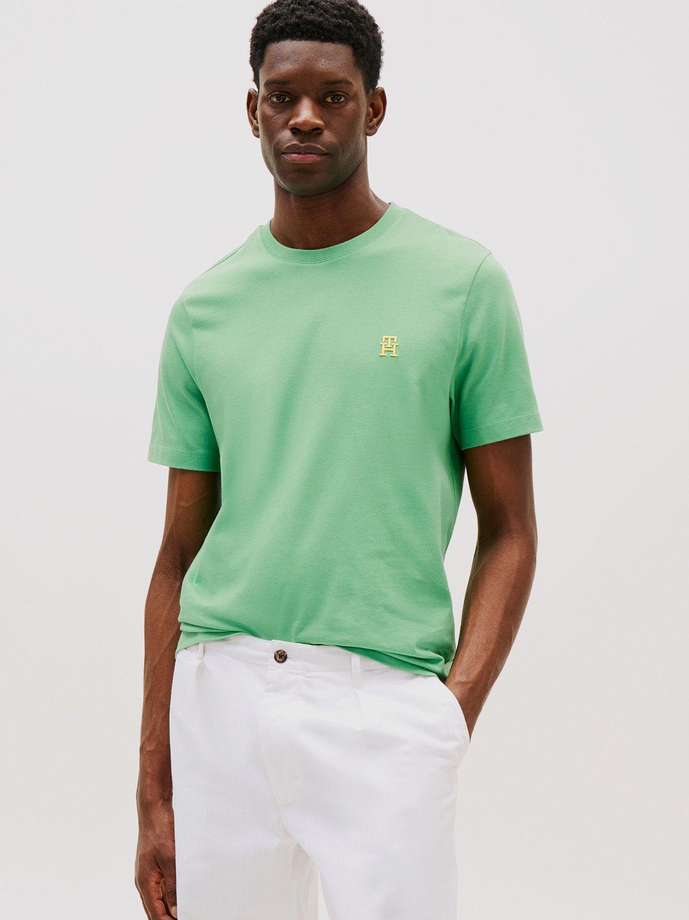 Polera Monogram Logo Verde Tommy Hilfiger-0