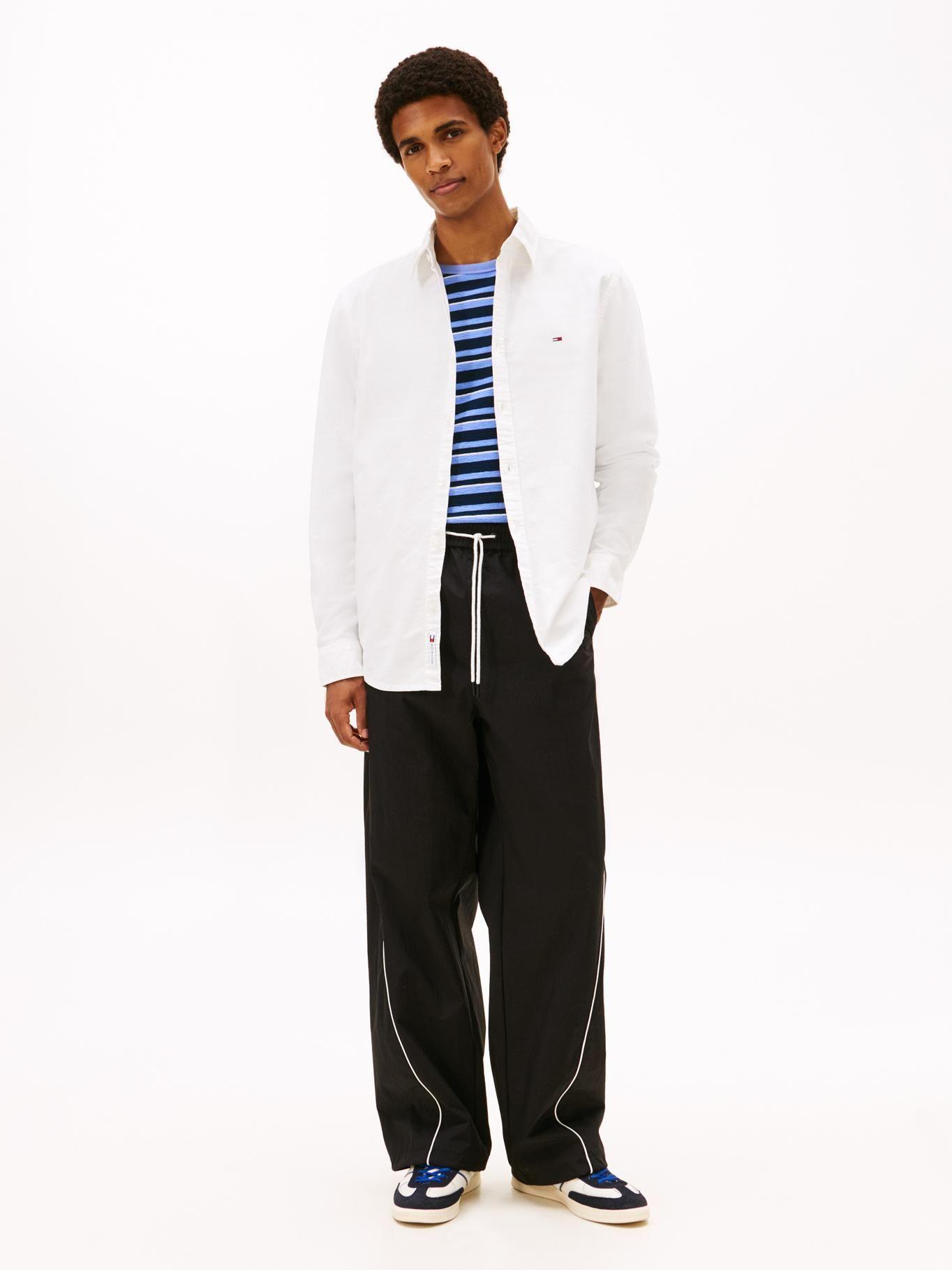 Camisa Oxford Regular Fit Tommy Jeans Blanco-1